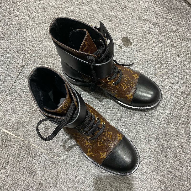 Louis Vuitton Louis Vuitton Wonderland Monogram Brown Martin Boots -2508 Size US 4 / IT 34 - 8 Thumbnail