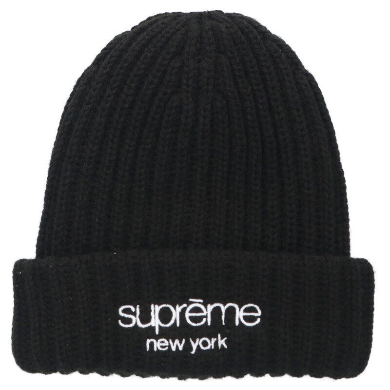 Supreme Supreme 25AW Classic Logo knit hat Black One Size Size ONE SIZE - 1 Thumbnail