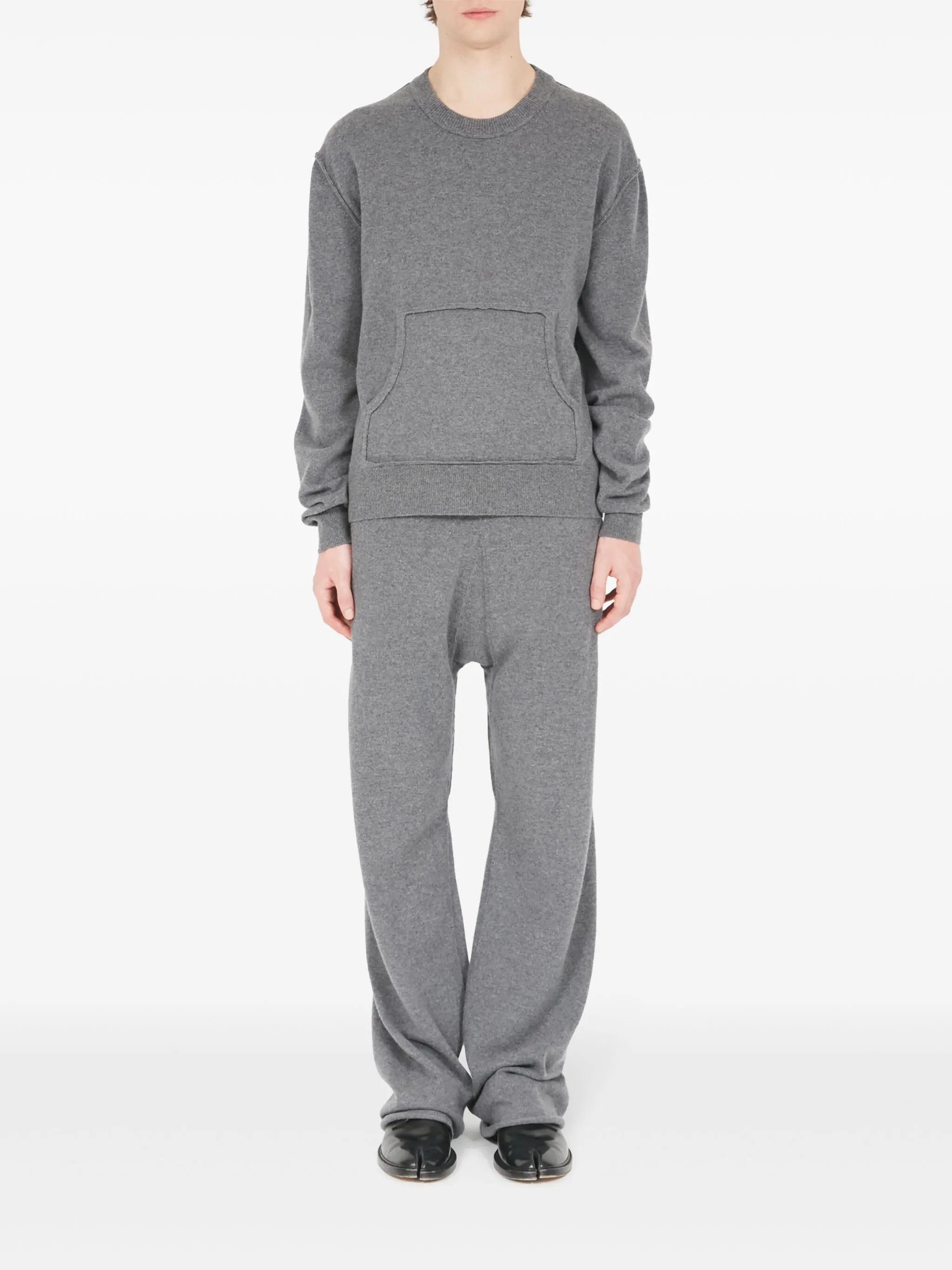 Maison Margiela oc11z0326 Pouch Pocket Sweater in Grey Size US XS / EU 42 / 0 - 2 Thumbnail