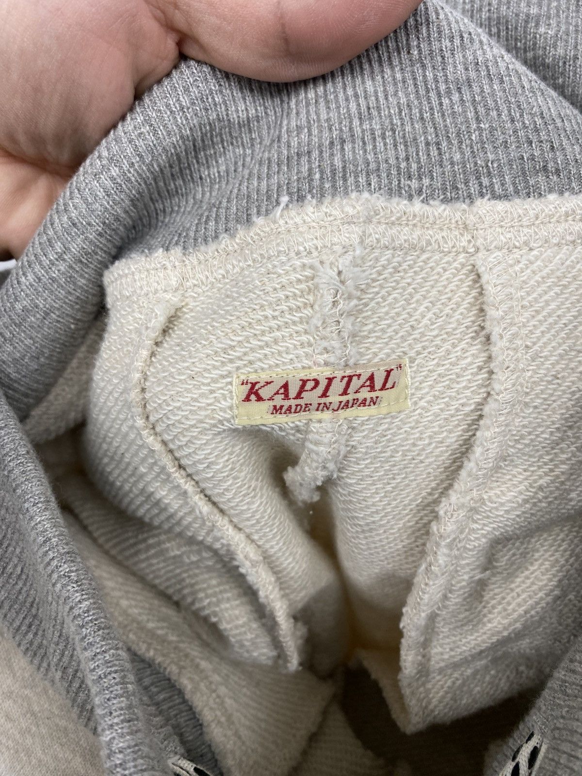 Kapital Kapital fleece patchwork sweatpants grey small authentic Size US 32 / EU 48 - 9 Thumbnail