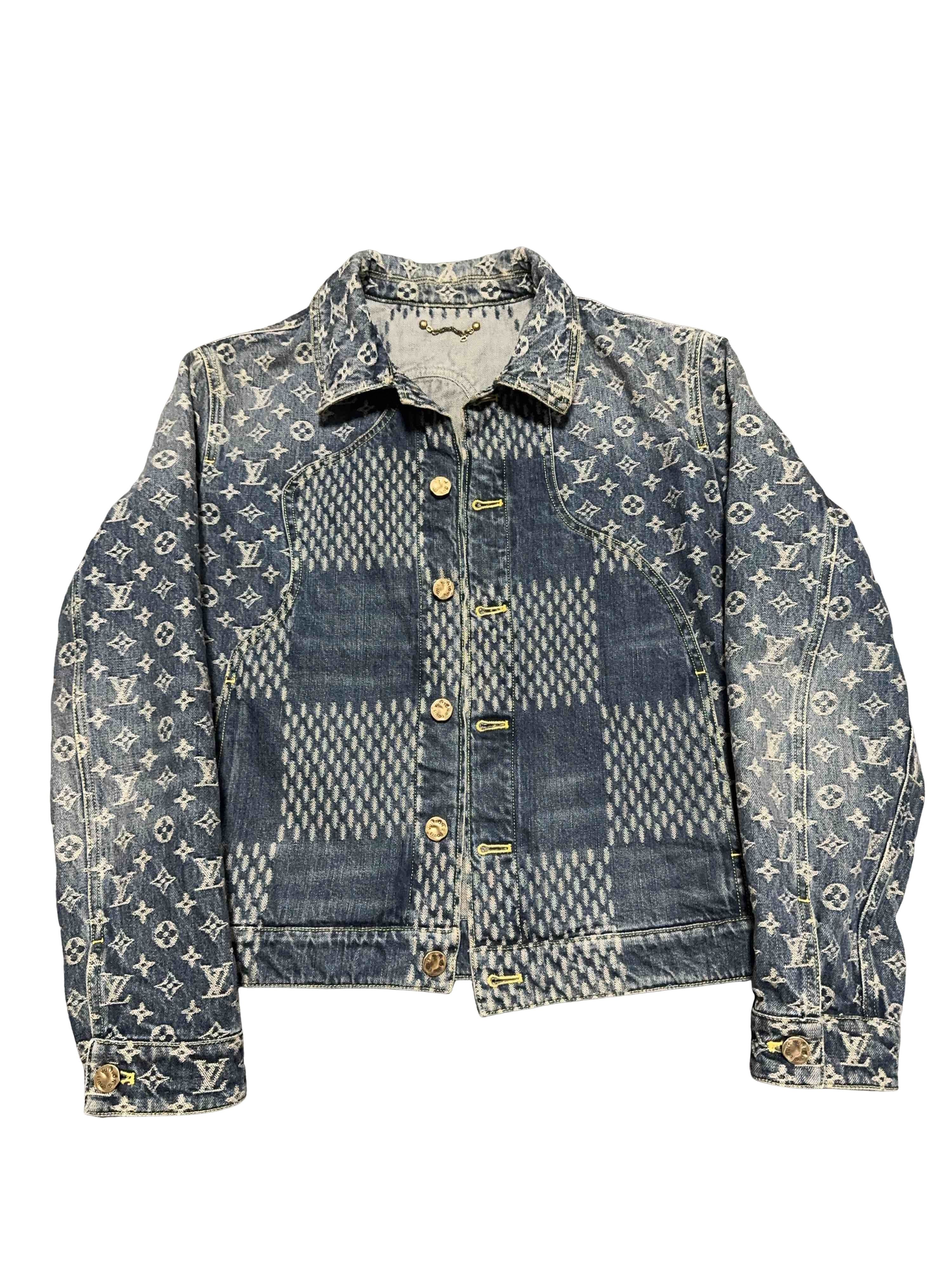 Louis Vuitton 22SS Louis Vuitton x NIGO Monogram Denim Jacket