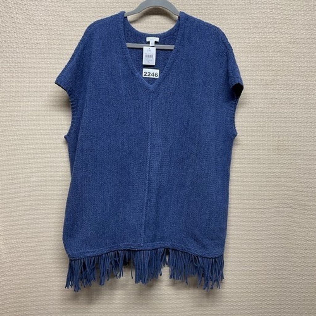 J. Jill NWT J. Jill Pure Jill Fringed Hem Vest Sweater Women Size XL Size XL / US 12-14 / IT 48-50 - 1 Thumbnail