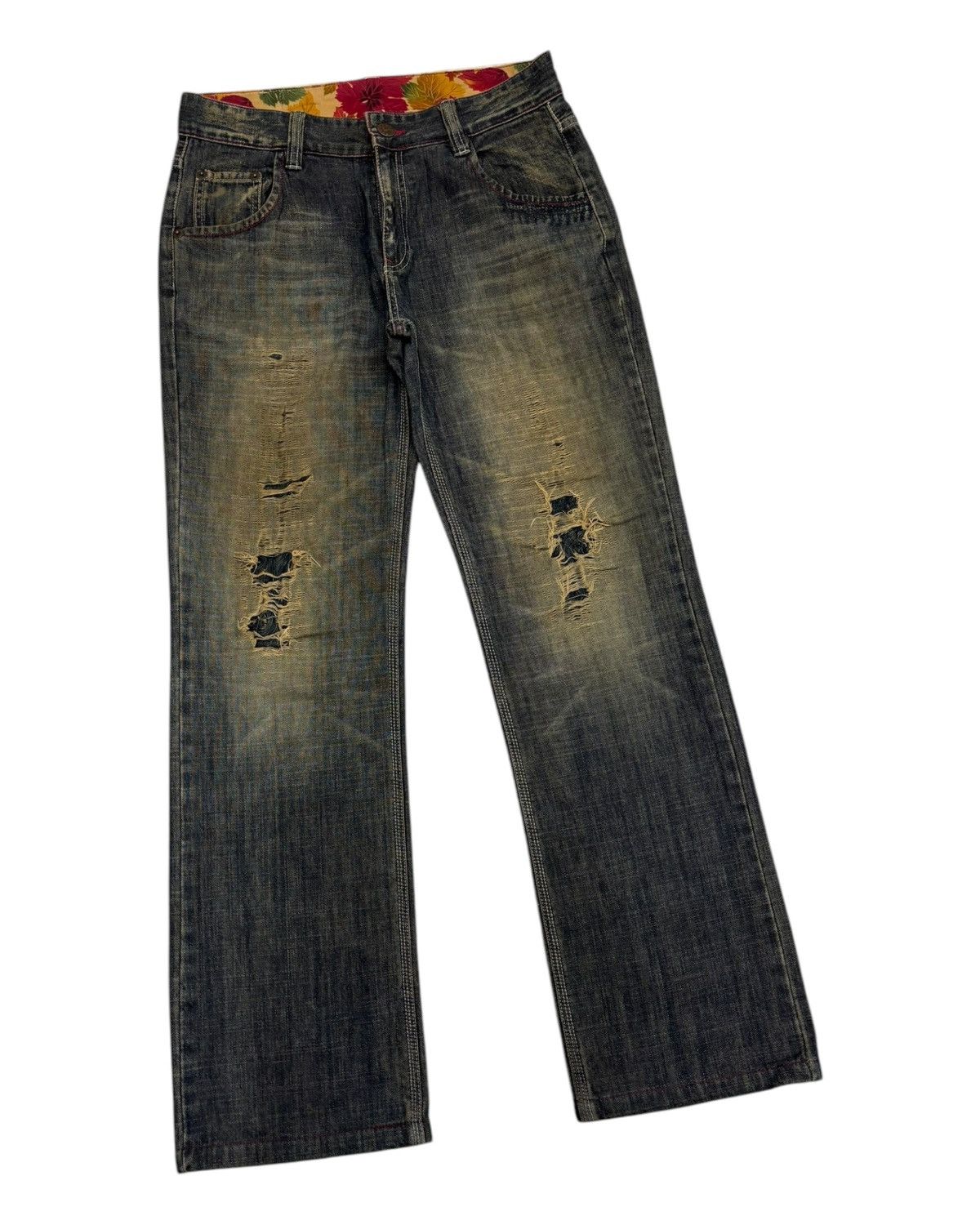 Hysteric Glamour 🔥VINTAGE JAPANESE J DANIEL RUSTY BAGGY DISTRESSED DENIM JEAN Size US 32 / EU 48 - 3 Thumbnail