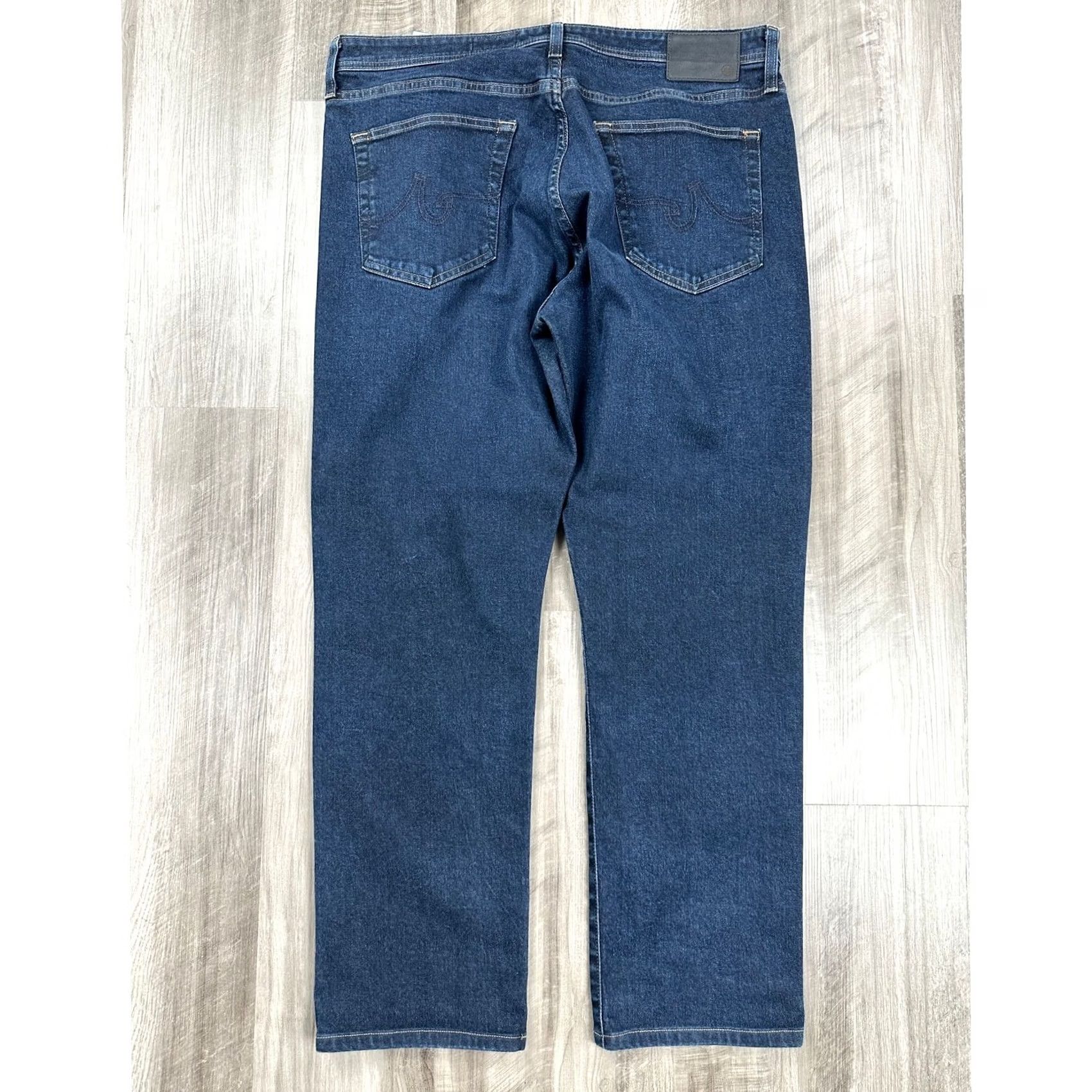 Vintage AG Adriano Goldschmied Everett Slim Straight Jeans Men 38x32 Blue Size US 38 / EU 54 - 4 Thumbnail