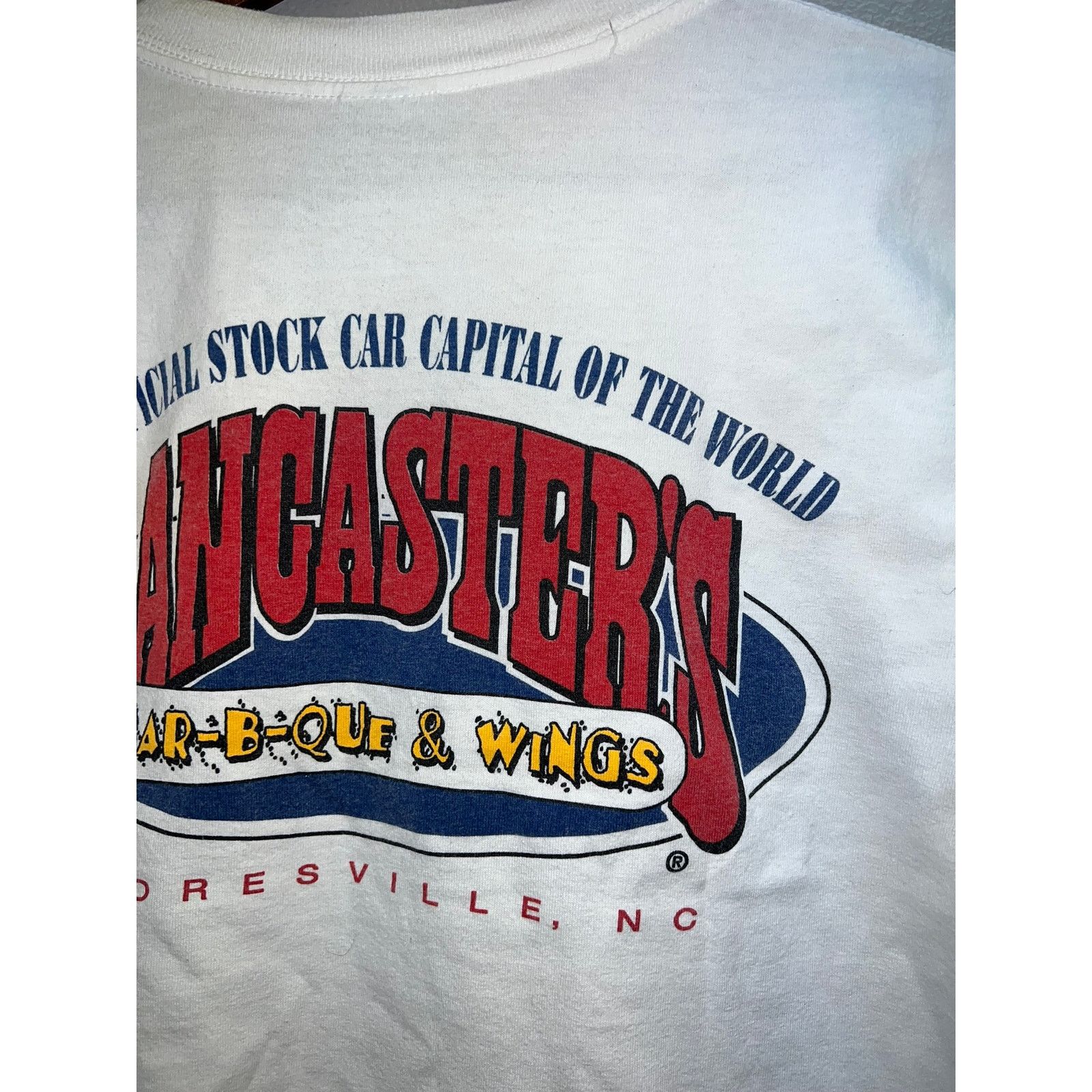 Gildan Vintage Mooresville Shirt Lancaster BBQ Barbeque Wings Tee M Size US M / EU 48-50 / 2 - 7 Thumbnail