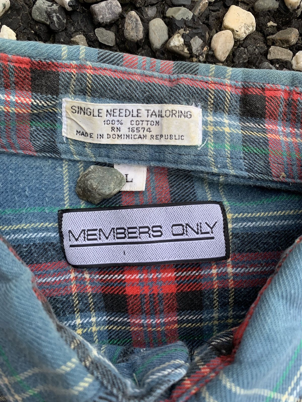Members Only Vintage 1990’s Members Only Plaid Flannel Buttondown Shirt Size US L / EU 52-54 / 3 - 5 Thumbnail