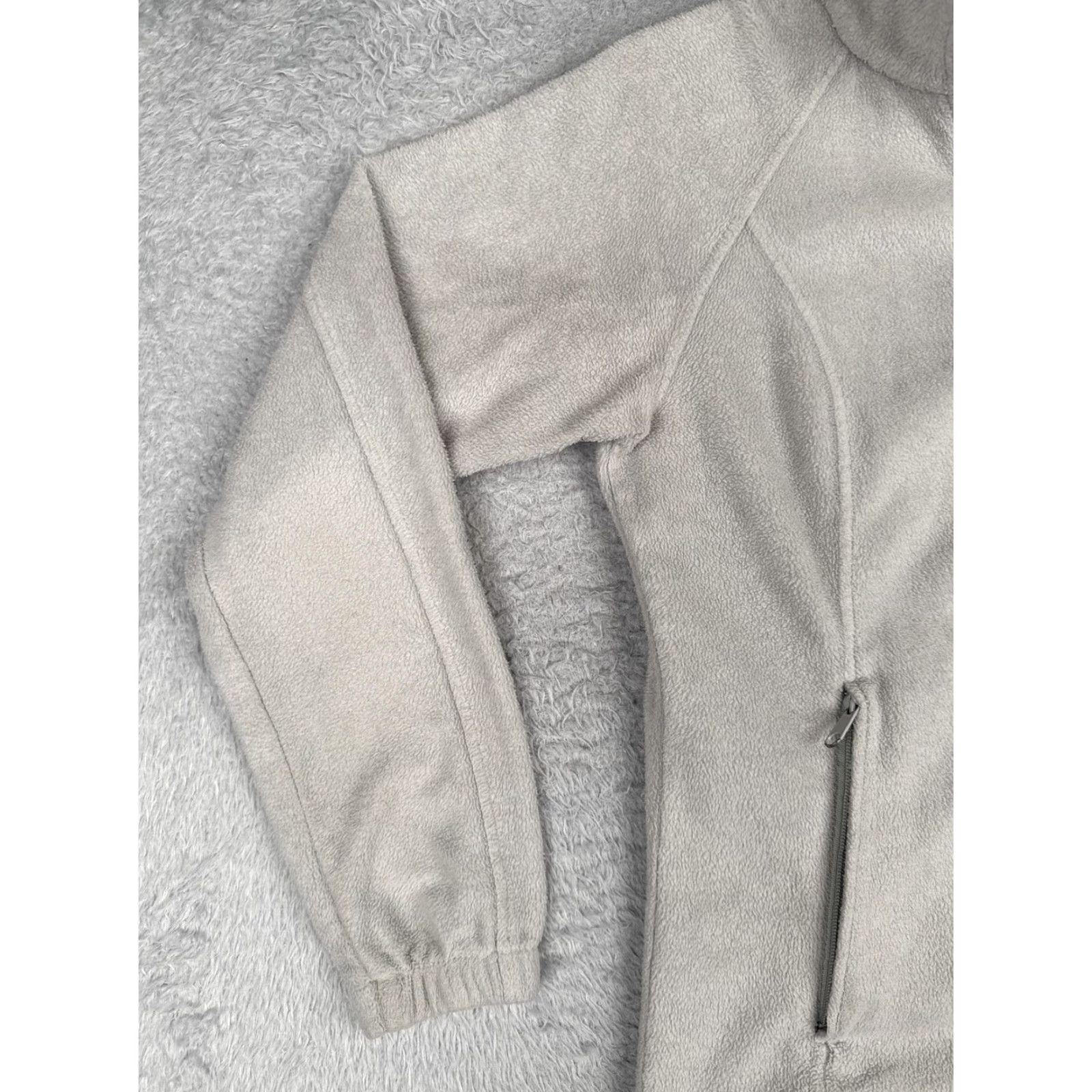Vintage Columbia Jacket Womens Small Gray Fleece Full Zip Outdoor Hiking Stands Mock Neck Casual Travel Men's? Size S / US 4 / IT 40 - 6 Thumbnail