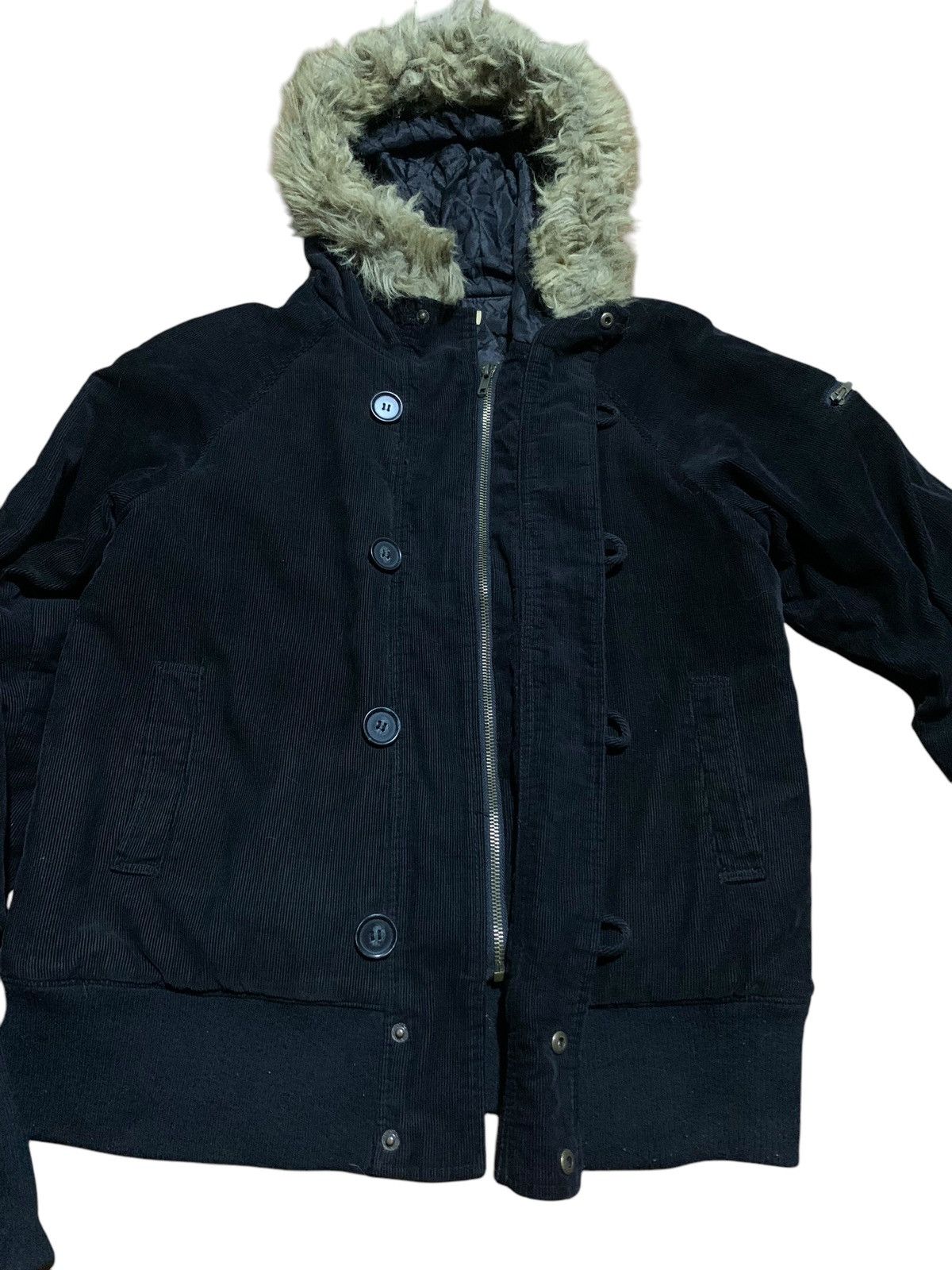 If Six Was Nine Vkei Crazy About Anything corduroy fur hoodie jacket Size US M / EU 48-50 / 2 - 6 Thumbnail