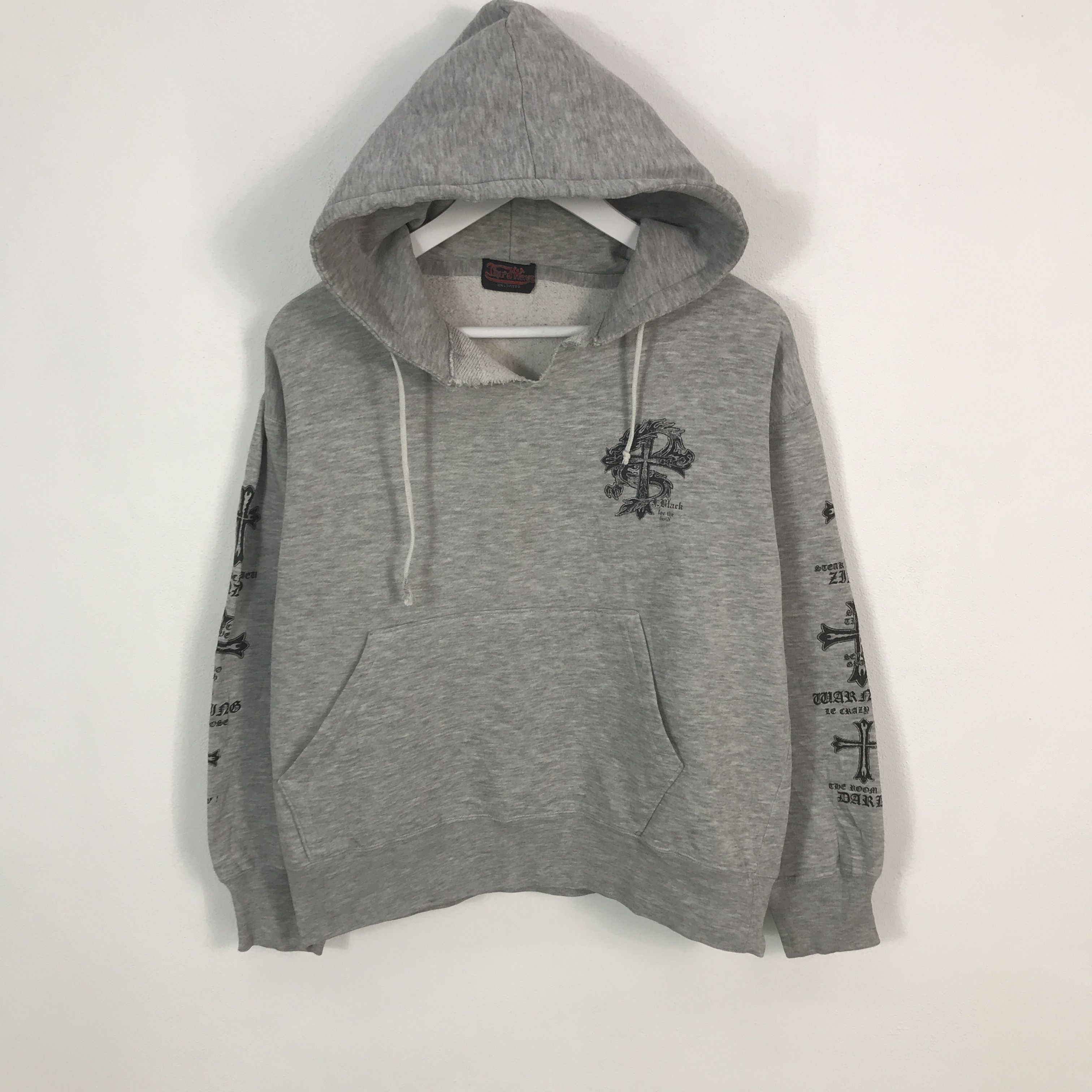 Japanese Brand Rare J Black Sweatshirt Hoodie Size US L / EU 52-54 / 3 - 2 Thumbnail