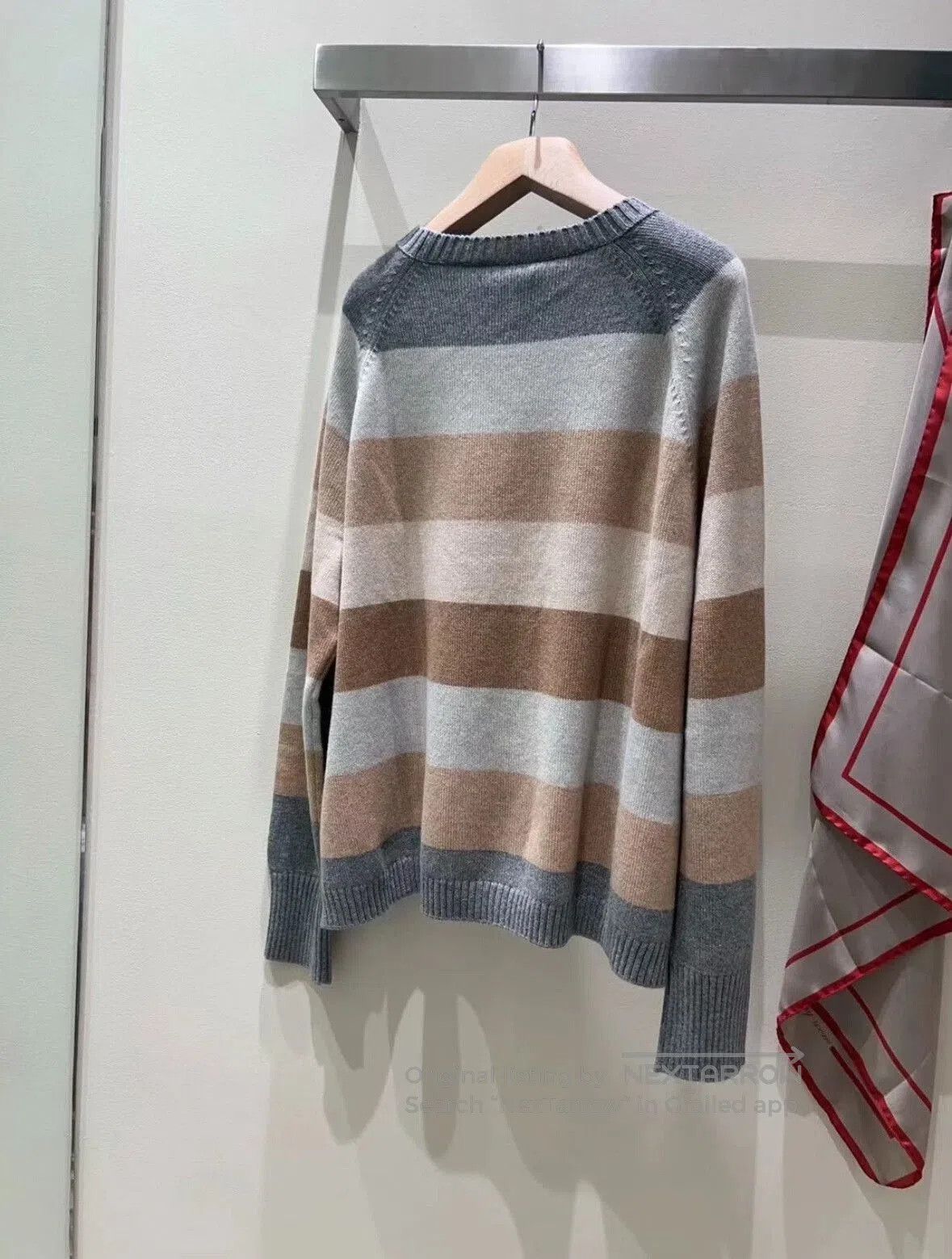 Loro Piana Loro Piana Striped Cashmere Sweater. Size S / US 4 / IT 40 - 4 Thumbnail