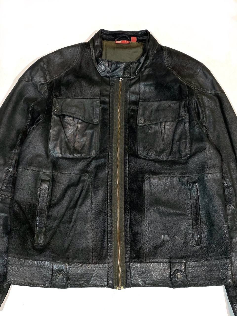 Puma Puma Ducati Men Black Moto Leather Jacket Racing Size US M / EU 48-50 / 2 - 5 Thumbnail