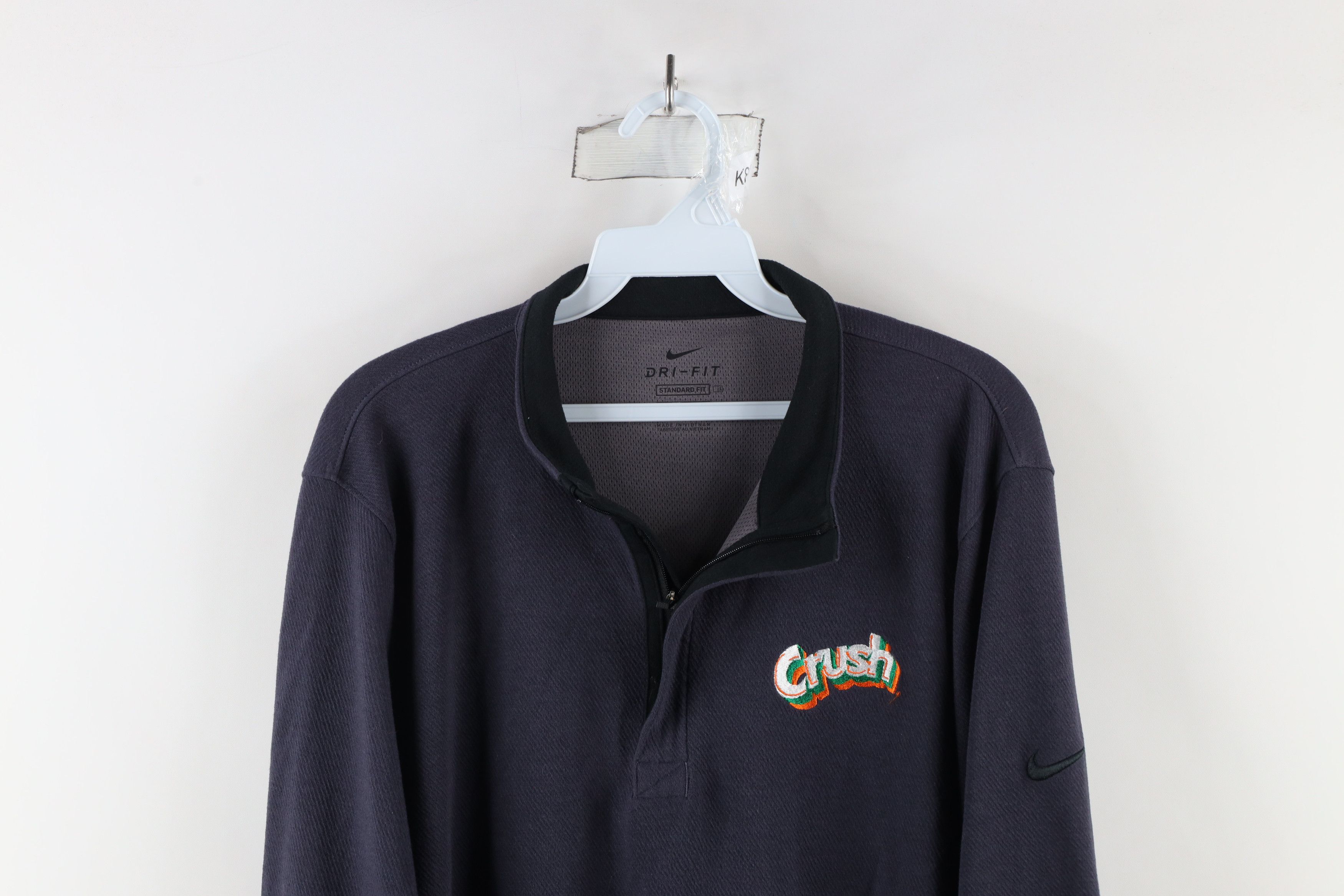 Nike × Vintage Nike Out Orange Crush Soda Pop Half Zip Pullover Top Blue Size US L / EU 52-54 / 3 - 2 Thumbnail