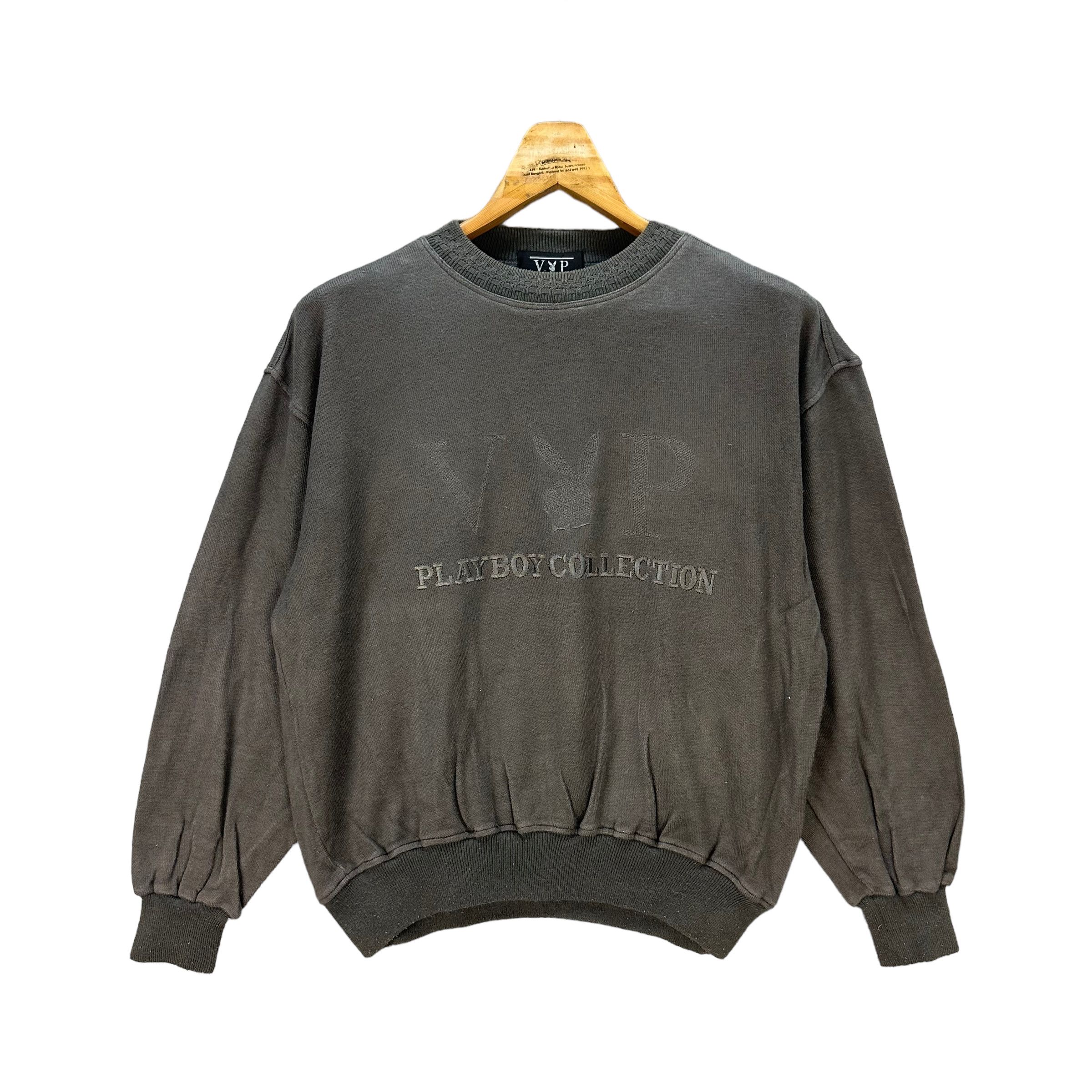 Playboy PLAYBOY EMBROIDERED BIG LOGO CROPPED SWEATSHIRT #7935-191 Size US M / EU 48-50 / 2 - 1 Thumbnail