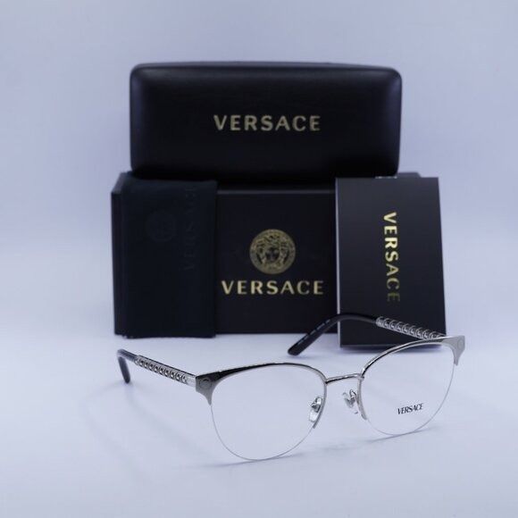 Versace 🕶️ New Versace VE1297 1000 Eyeglasses - Silver Frame Size ONE SIZE - 1 Thumbnail