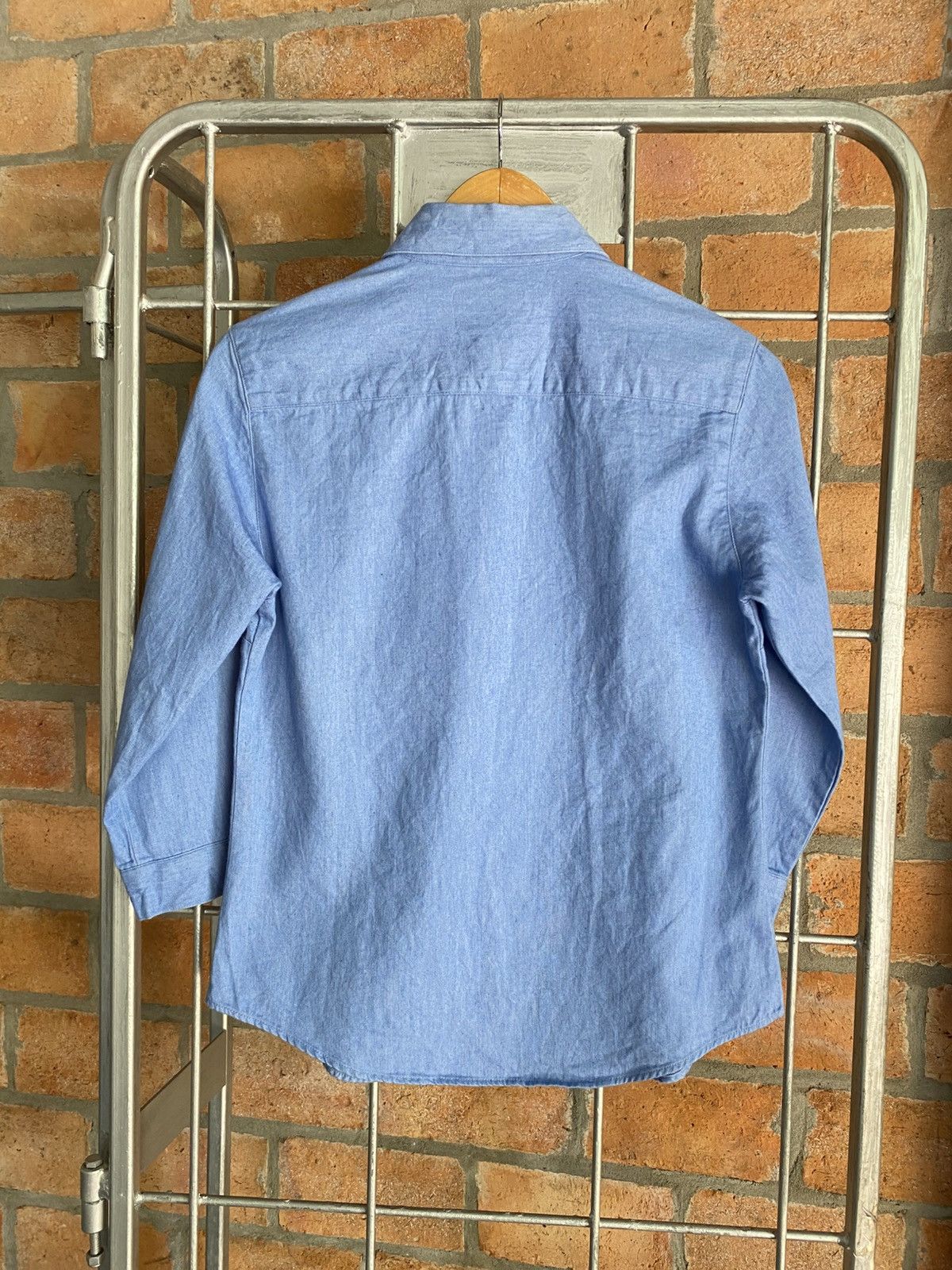 Issey Miyake IM product Soft Blue Denim Shirt Size M / US 6-8 / IT 42-44 - 4 Thumbnail