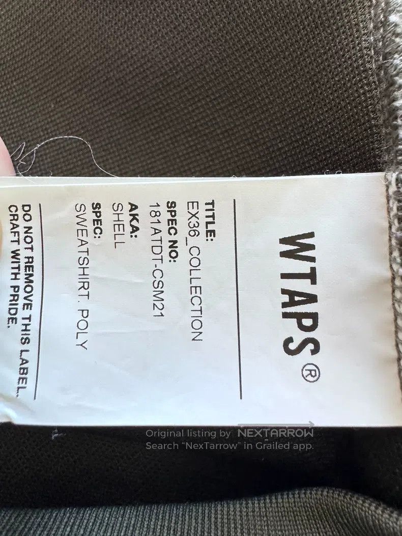 Wtaps Wtaps Military green space cotton machine knit t-shirt Size US M / EU 48-50 / 2 - 6 Thumbnail