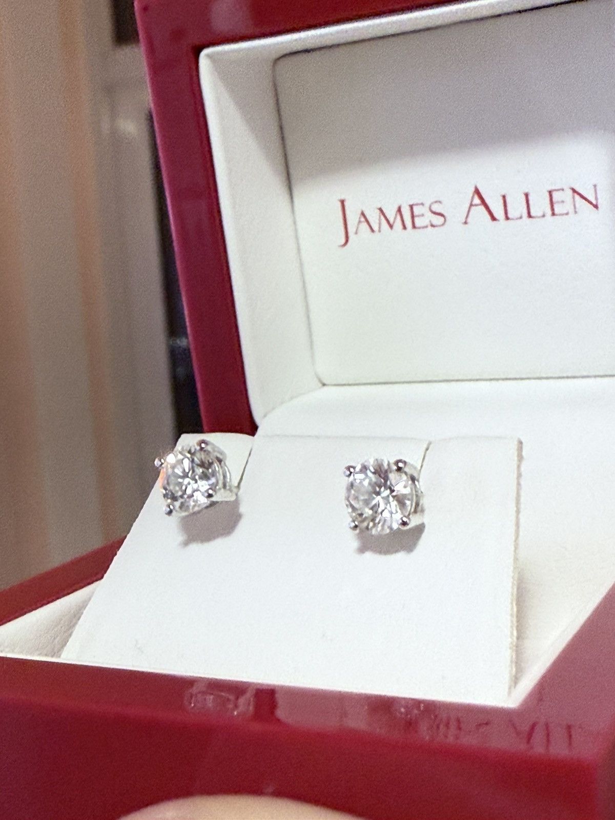 Designer James Allen 14K Lab-Grown Diamond Stud Earrings 1.50 CTW Size ONE SIZE - 6 Thumbnail