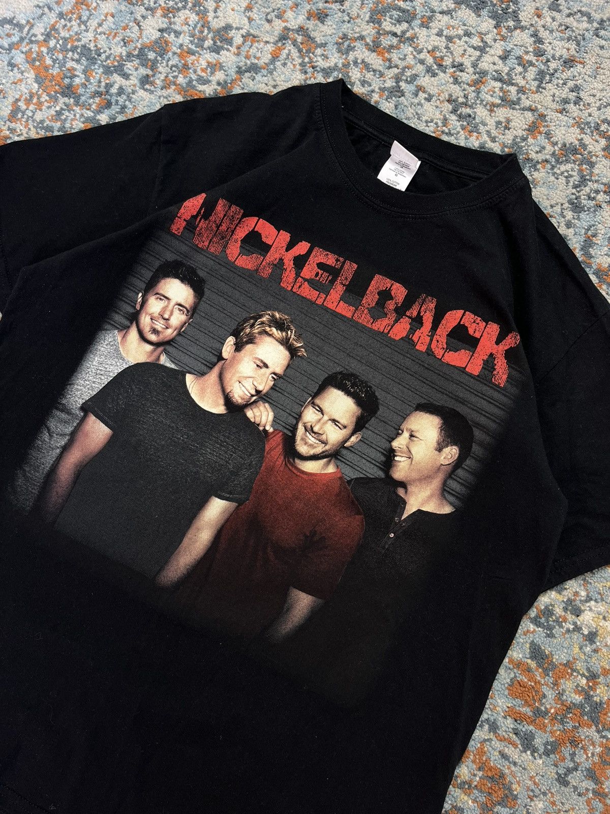 Band Tees × Vintage Vintage y2k Nickelback members tour graphic band tee Size US L / EU 52-54 / 3 - 5 Thumbnail
