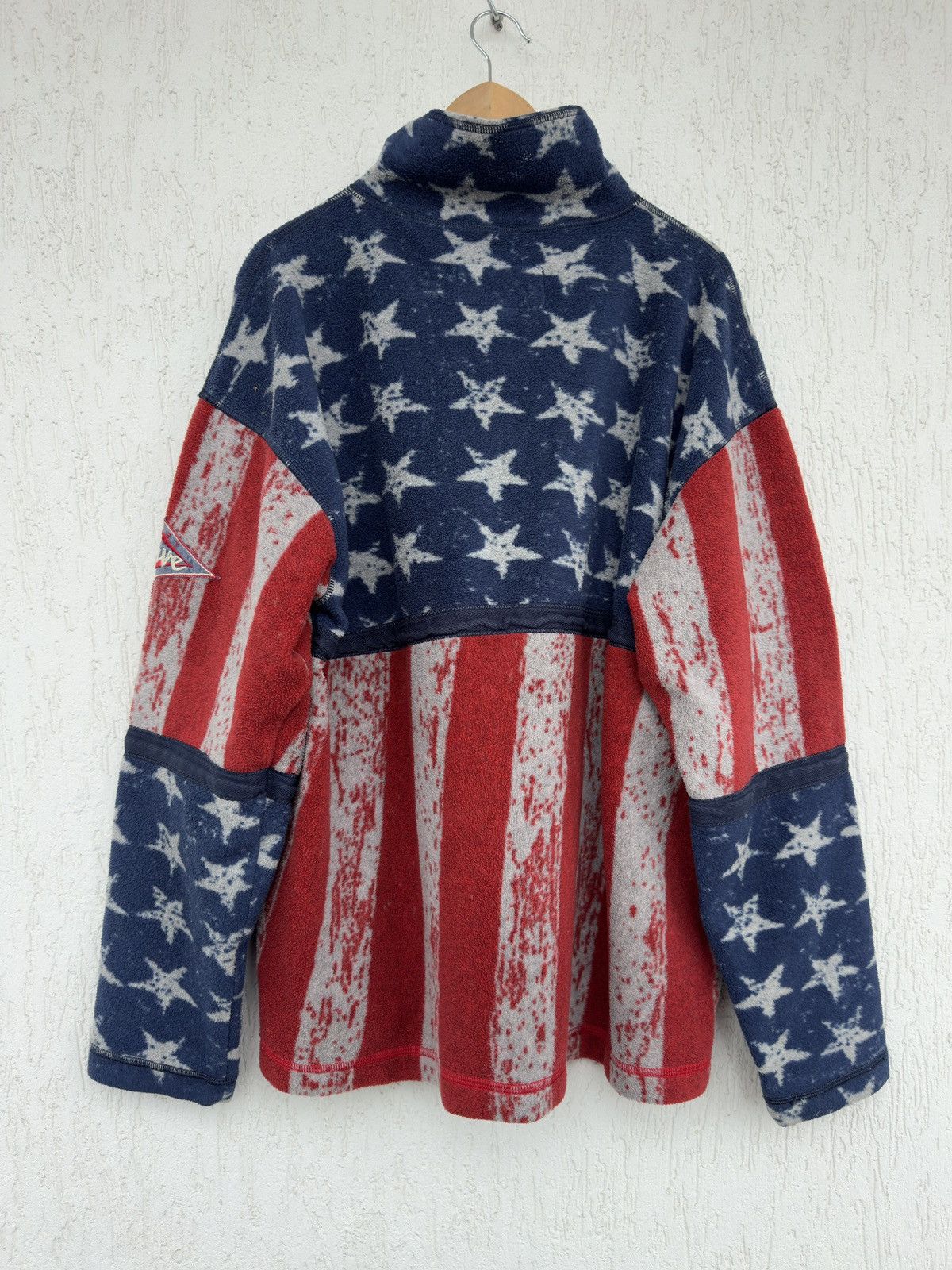 JET SET Vintage Jet Set Ski Fleece Jacket American Flag Polo Style Size US XL / EU 56 / 4 - 4 Thumbnail