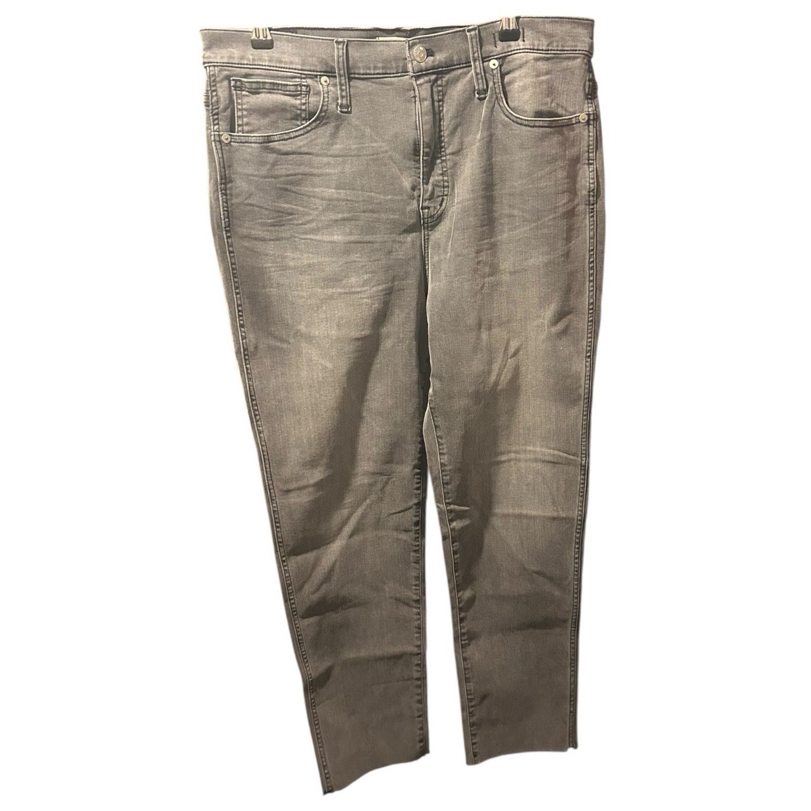 Madewell New With Tags madewell jeans 31 Grey Cut Off Ankle Crop Size 31" - 1 Thumbnail