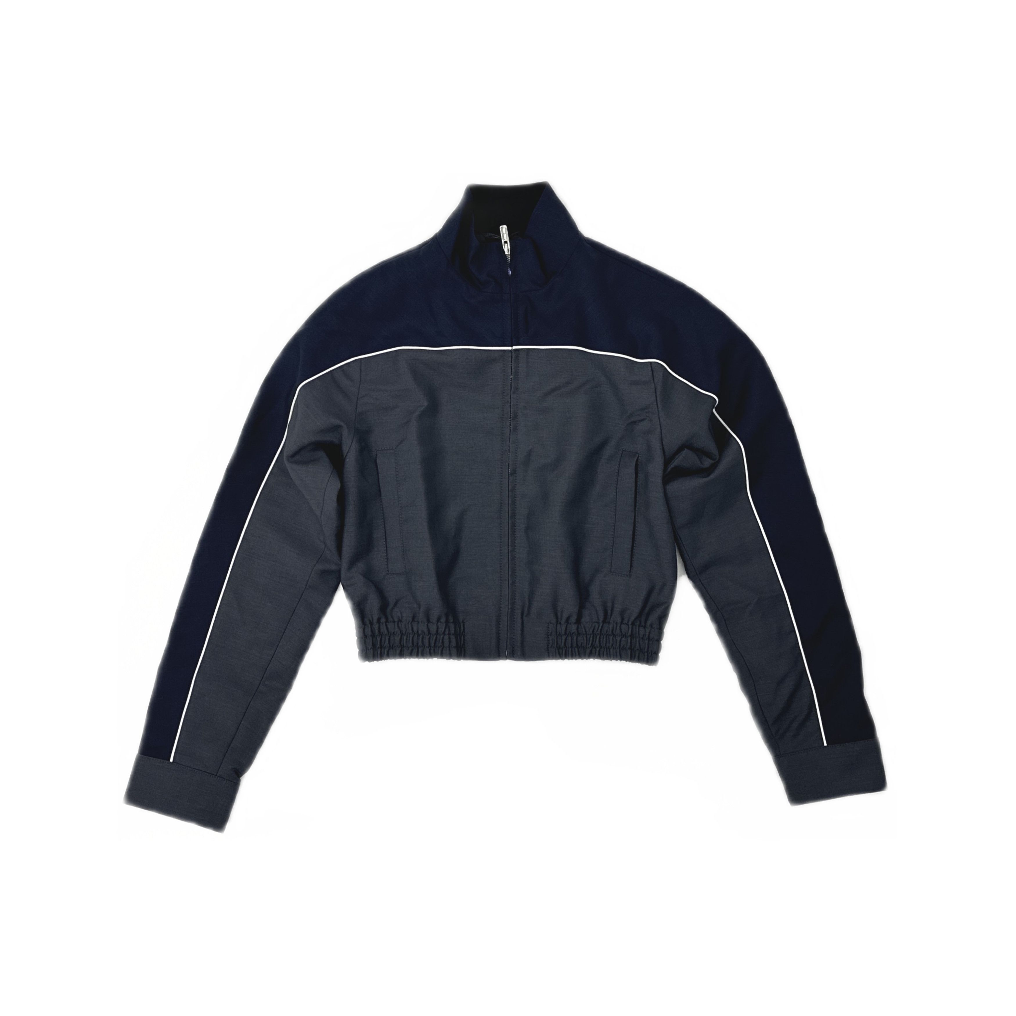 Miu Miu Embroidered Logo Zip Up Jacket Size 38, Women's (Size Xs)