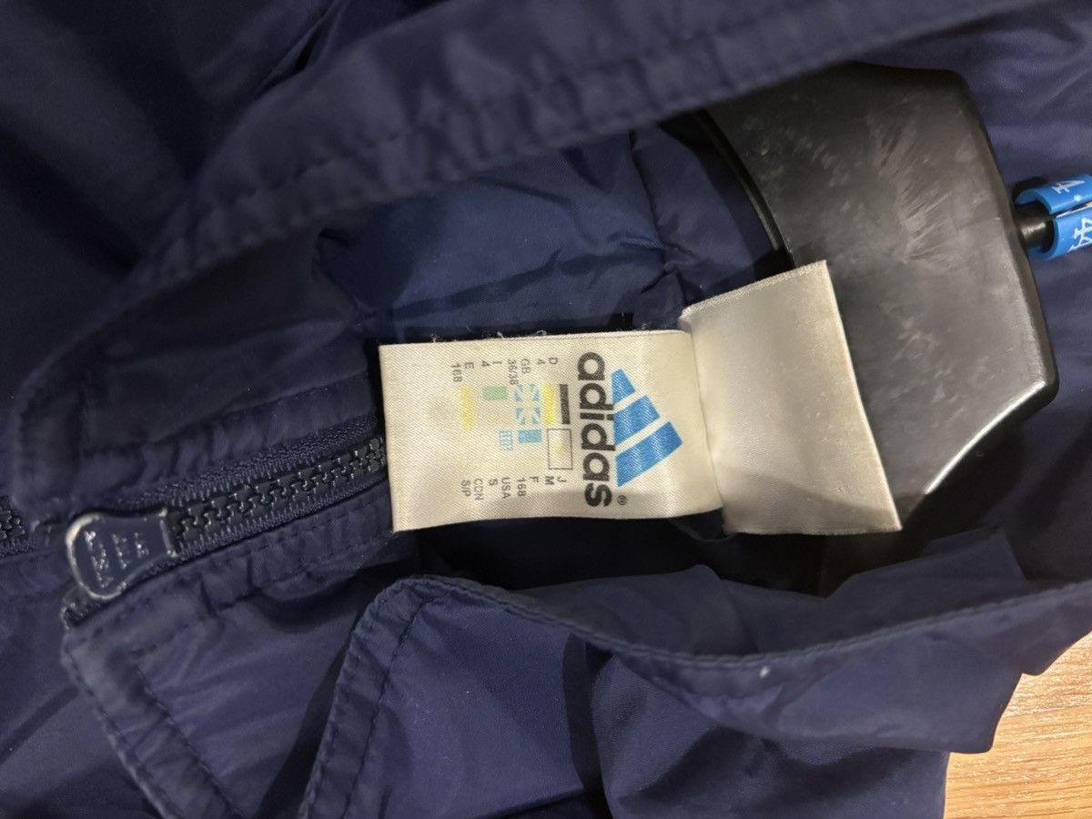 Adidas Vintage 90s Adidas Equipment Logo Puffer Jacket Navy Blue Size US S / EU 44-46 / 1 - 3 Thumbnail