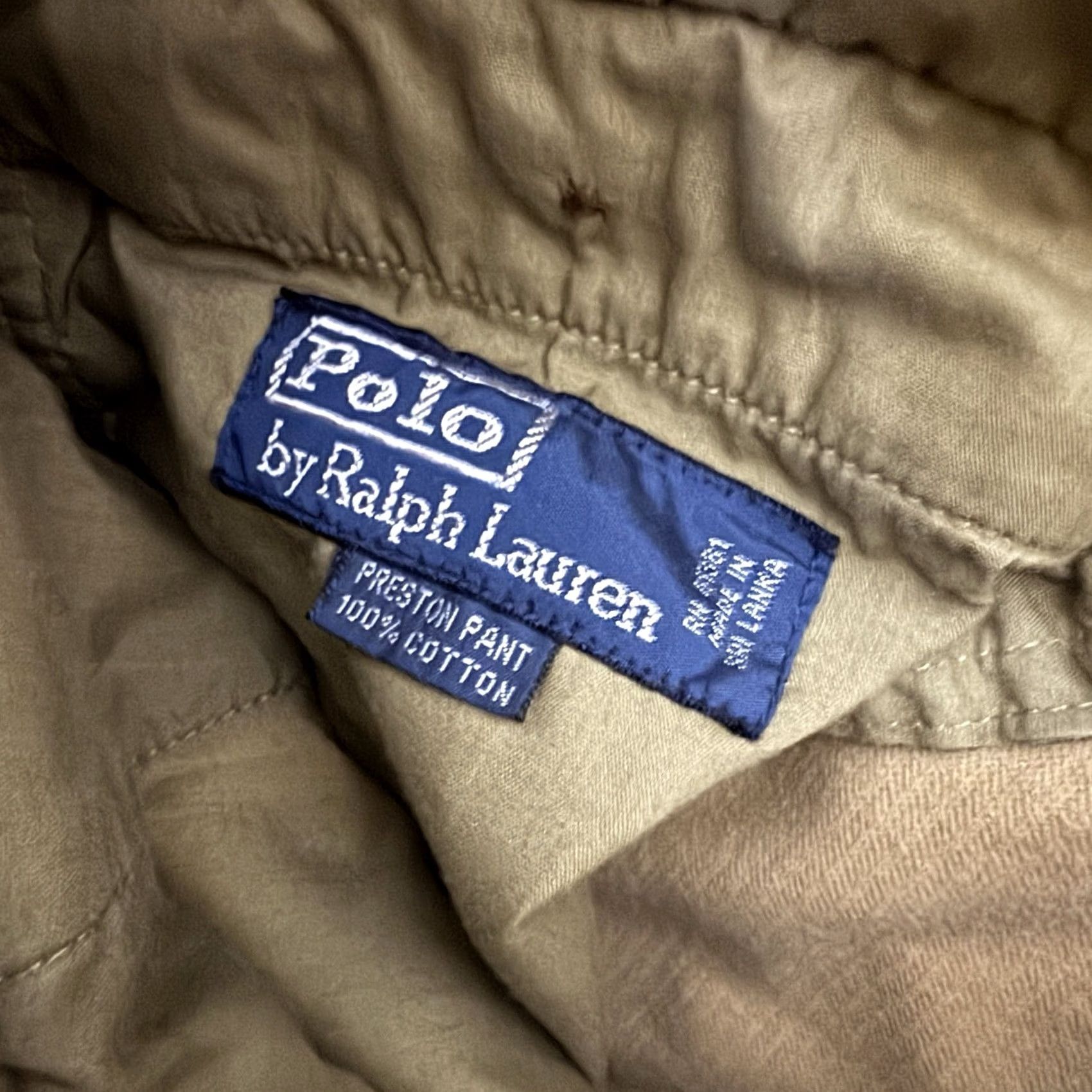 Polo Ralph Lauren VINTAGE Polo Ralph Lauren Preston Pant Pants Brown Mens 36x28 Corduroy Chino Trouser 90s Casual Workwear Size US M / EU 48-50 / 2 - 6 Thumbnail