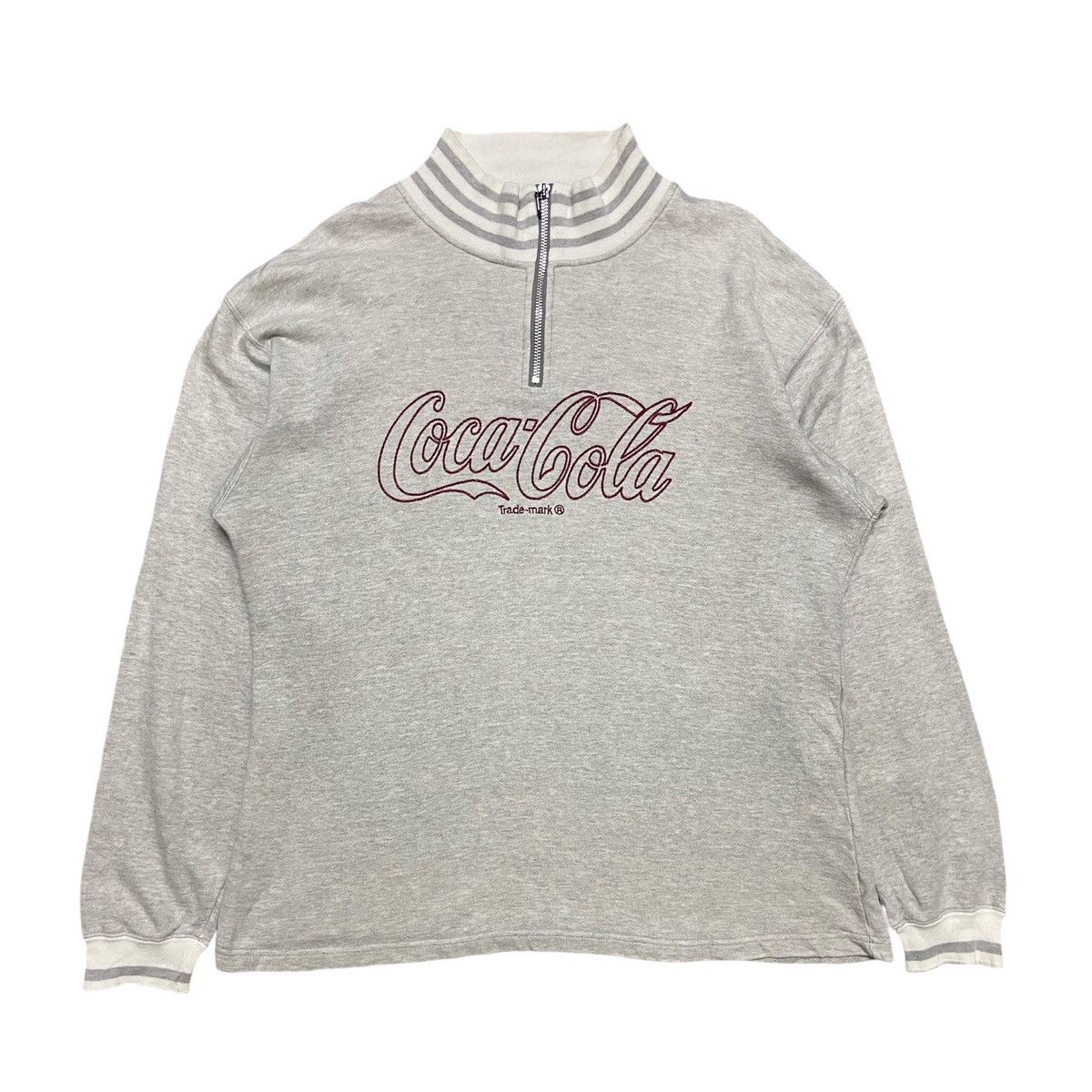 Vintage 90s Coca Cola Hlafzip Sweatshirt