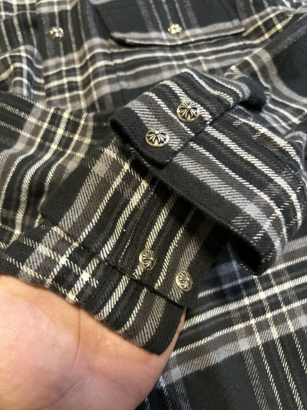 Chrome Hearts Chrome Hearts Black/Grey Plaid Flannel. Size US S / EU 44-46 / 1 - 2 Thumbnail