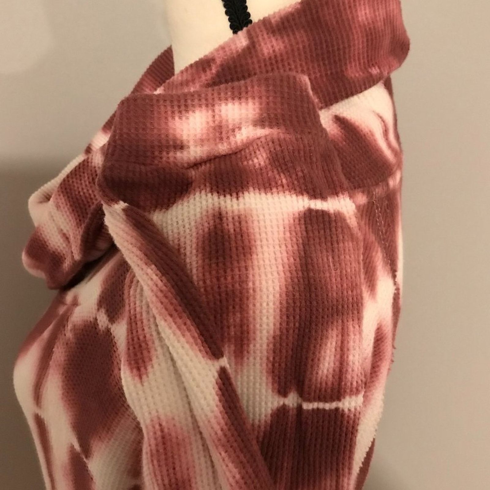 Anthropologie Anthropologie Pilcro Angie Mock Neck Tie Dye L/S Waffle Top Size M / US 6-8 / IT 42-44 - 3 Thumbnail