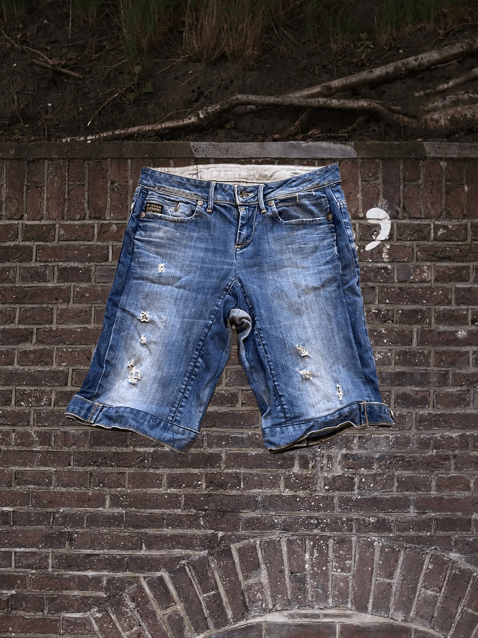 G-Star Y2K denim jeans shorts G-Star Raw Vintage logo Size US 30 / EU 46 - 1 Thumbnail