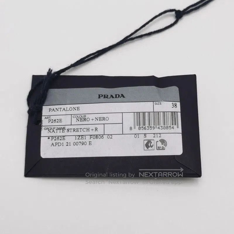 Prada Prada Black Wool Blend Triangle Logo Trousers. Size US 26 / EU 42 - 5 Thumbnail