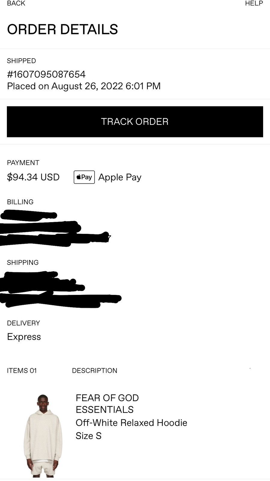 Essentials × Fear of God FOG Essentials Off-White Relaxed Hoodie Size US S / EU 44-46 / 1 - 9 Thumbnail