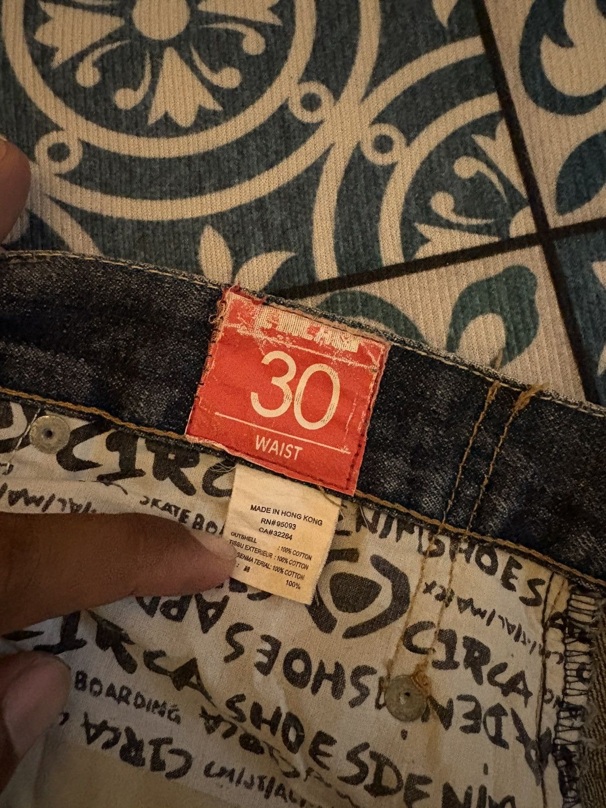 C1RCA × Shorty's Skateboards × Vintage Vintage Circa Muska C1 denim Size US 30 / EU 46 - 7 Thumbnail