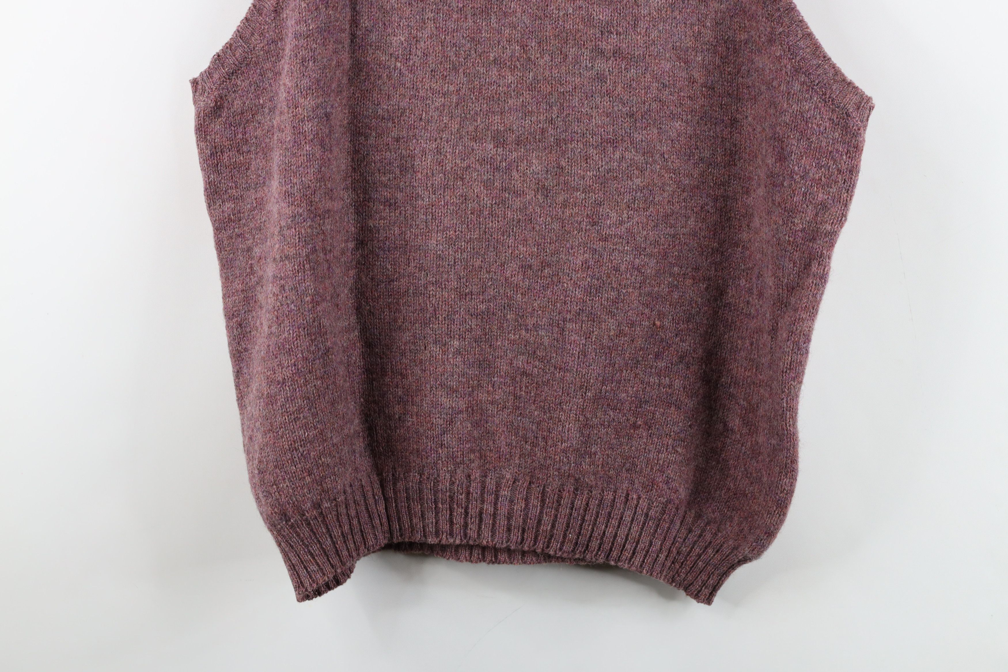 Vintage Vintage 70s Streetwear Wool Knit Diamond Argyle Sweater Vest Size US XL / EU 56 / 4 - 9 Thumbnail