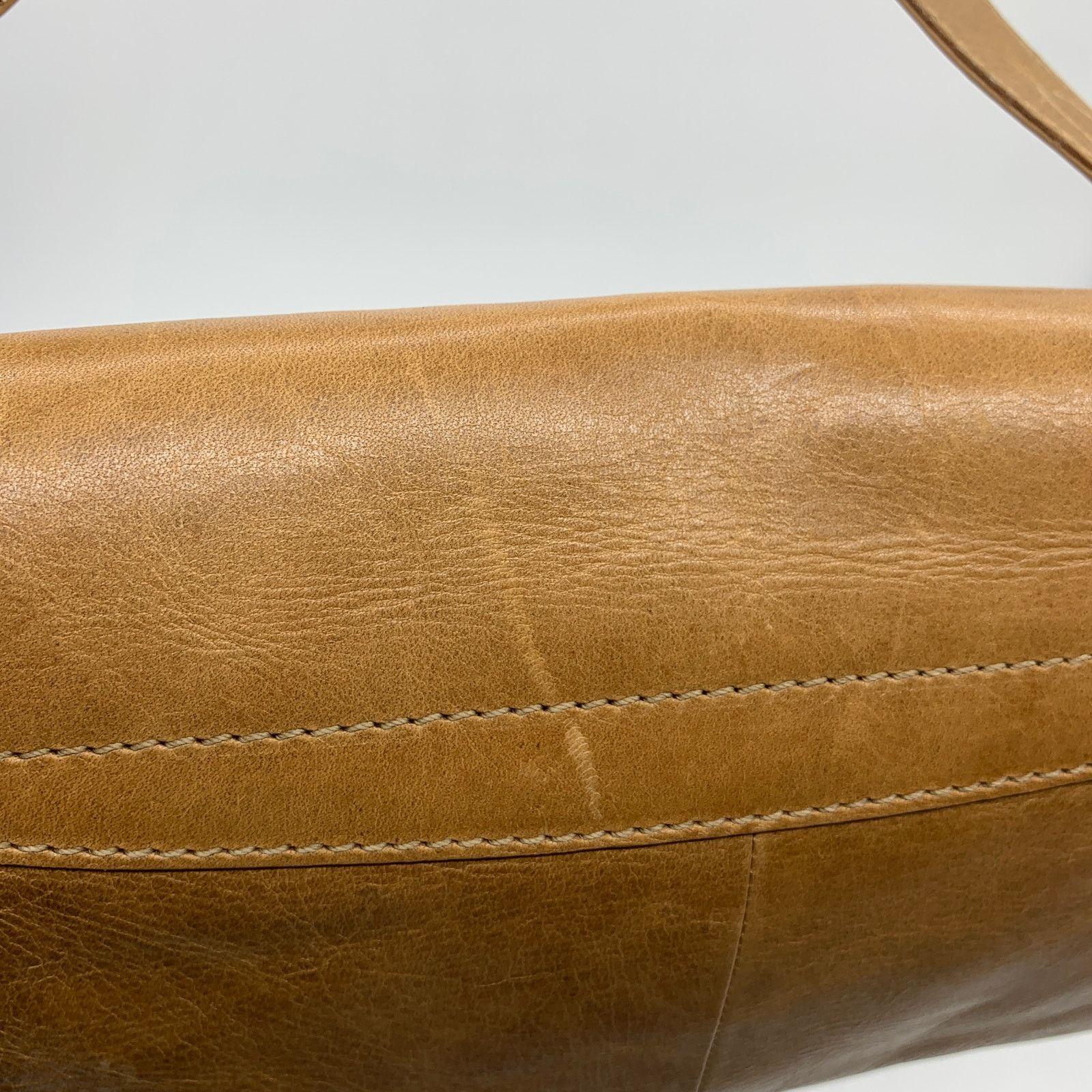 Other Frye Leather Handbags Melissa Baguette Bag Beige Brown Size ONE SIZE - 16 Thumbnail