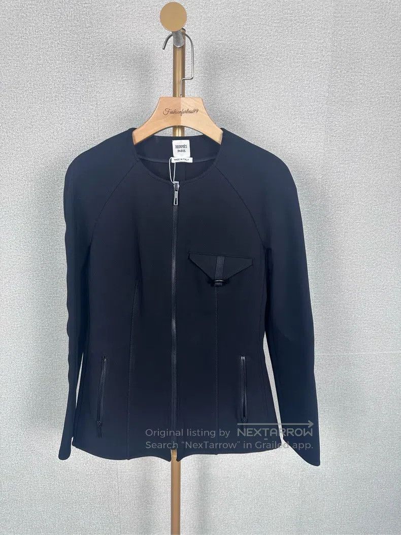 Hermes Hermes Black knitted cardigan Size XS / US 0-2 / IT 36-38 - 1 Thumbnail