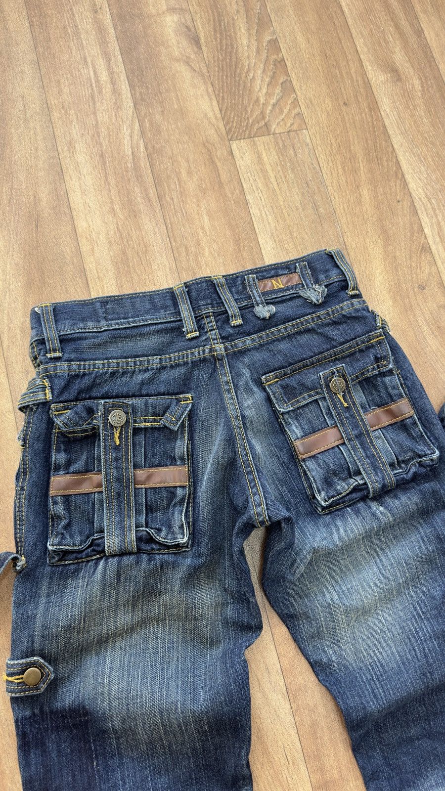 Japanese Brand Rare Vintage Brand Jeans De Art Tactical Flared Jeans 1990s Size US 31 - 12 Thumbnail