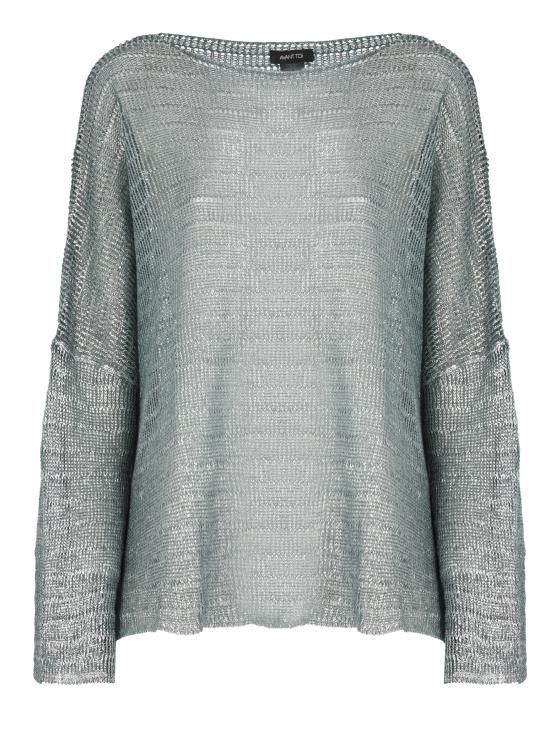 Avant Toi AVANT TOI Women Sweater 225SD1670LSSVL H V01078 Blue Size XS / US 0-2 / IT 36-38 - 1 Thumbnail