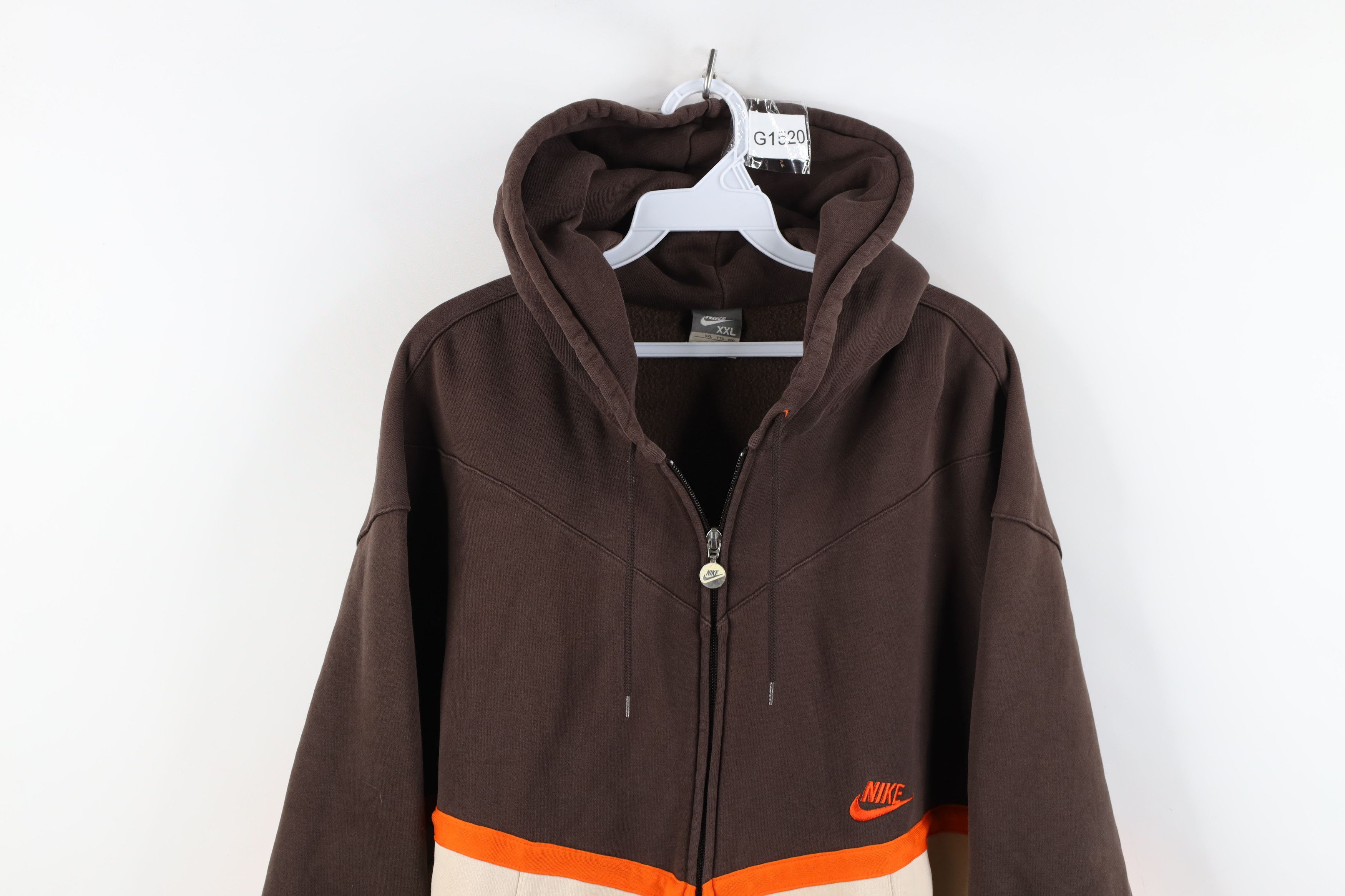 Nike Vintage Nike Scott Mini Swoosh Heavyweight Full Zip Hoodie Size US XXL / EU 58 / 5 - 2 Thumbnail