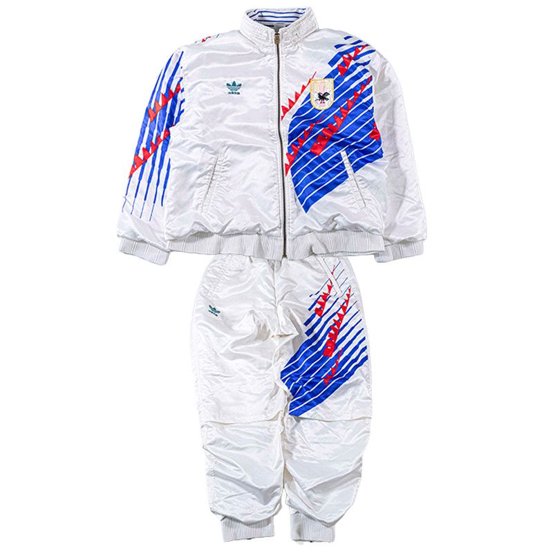 Adidas 1992 Japan National Team Adidas Tracksuit JASPO O Soccer Size US M / EU 48-50 / 2 - 1 Thumbnail
