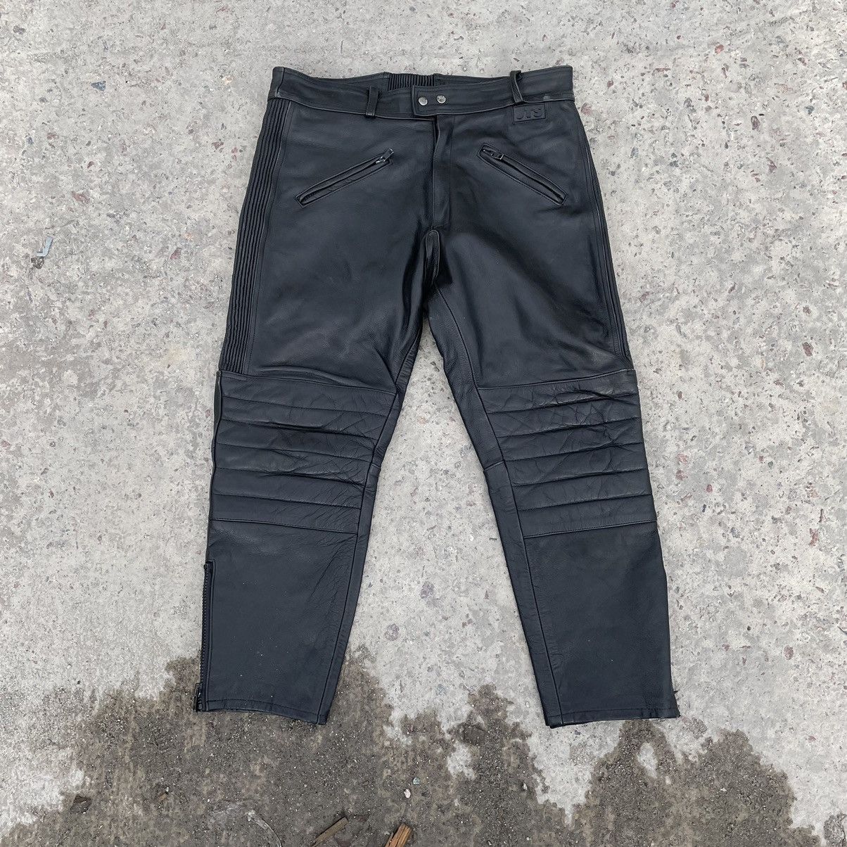 Vintage Vintage Moto Leather Pants 38 Size 90s Y2K USA Japanese Hype Size US 38 / EU 54 - 1 Thumbnail