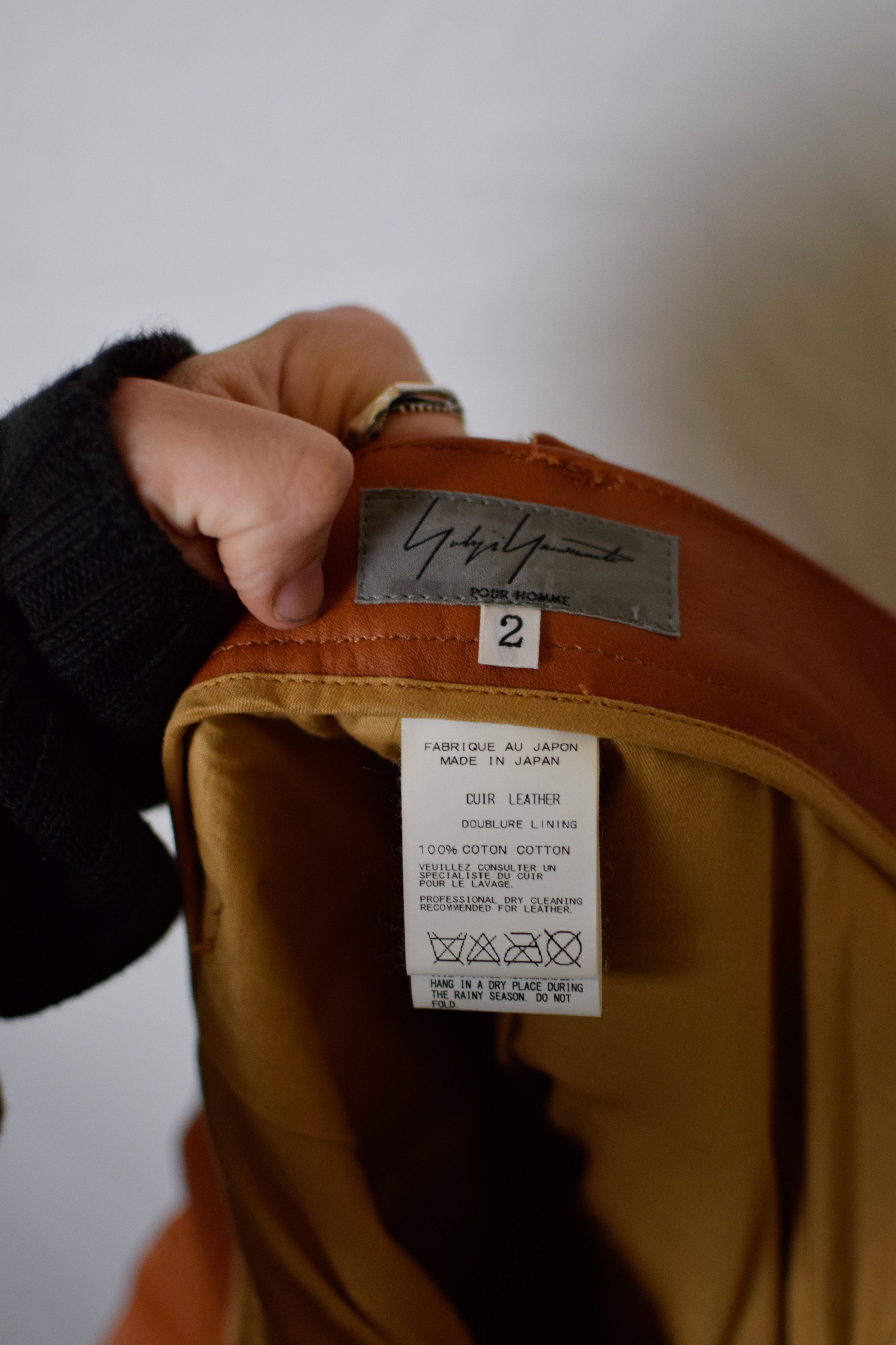 Yohji Yamamoto YYPH SS15 Leather Pants - HU-P43-702 Size US 30 / EU 46 - 10 Thumbnail