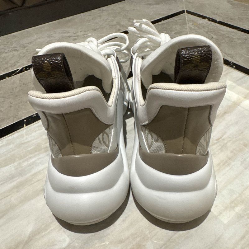 Louis Vuitton Louis Vuitton Archlight White Low-Top Sneakers - Size US 8 / IT 38 - 3 Thumbnail