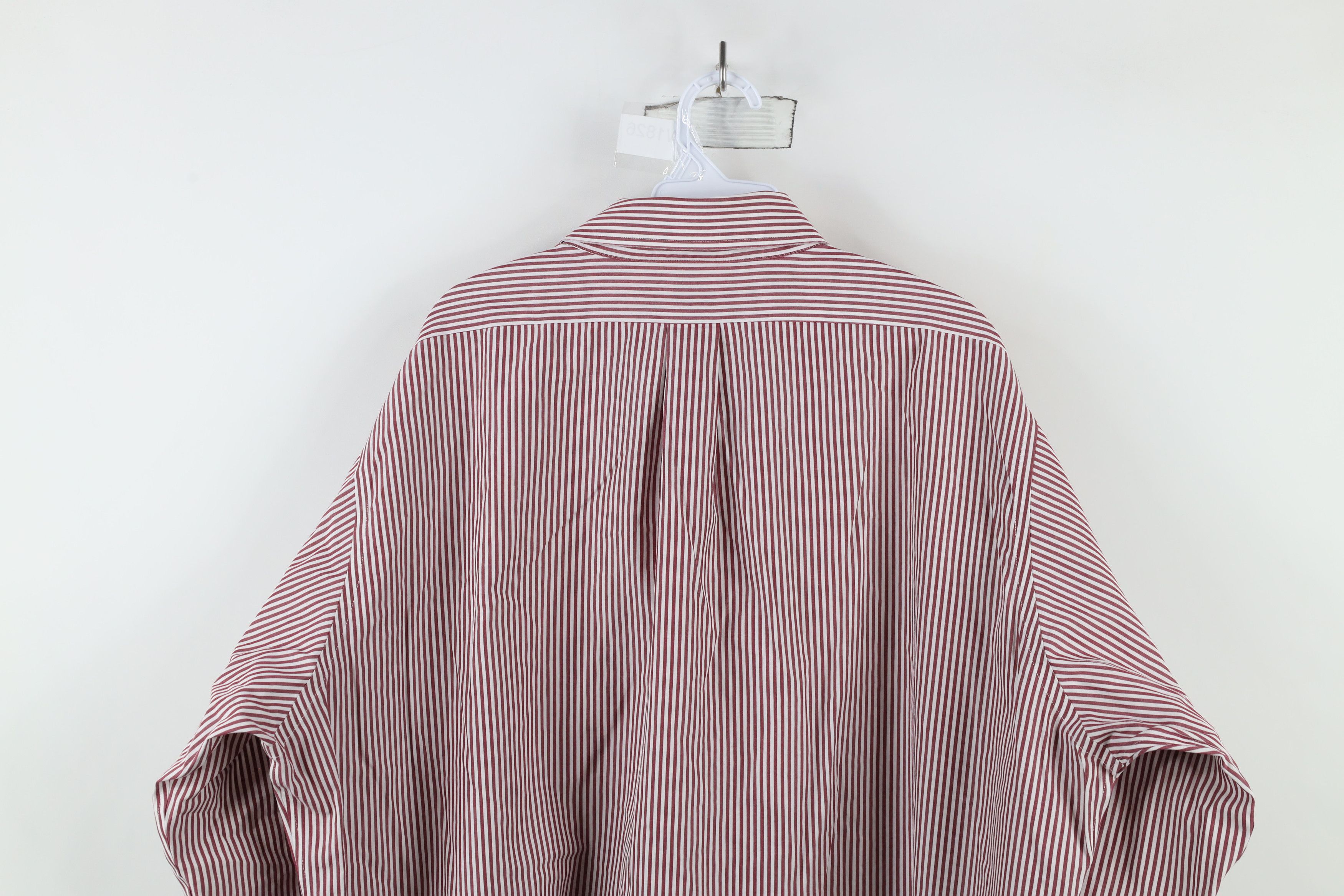 Brooks Brothers × Vintage Vintage 90s Brooks Brothers Striped Button Down Shirt Red Size US L / EU 52-54 / 3 - 8 Thumbnail