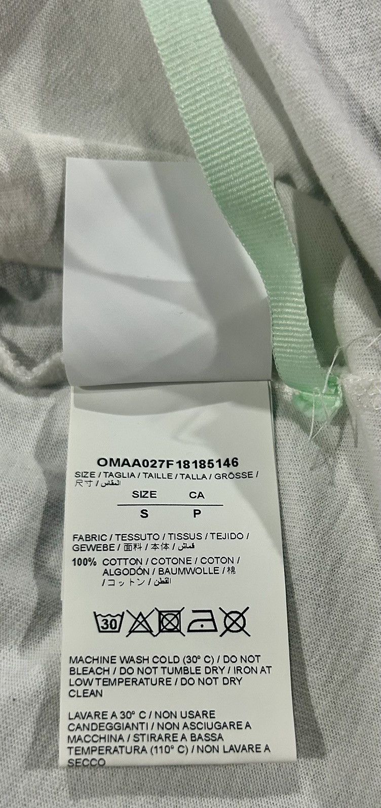 Off-White Off-White - "Bangkok" Tape Arrows T-Shirt Oversized Size S Size US S / EU 44-46 / 1 - 8 Thumbnail