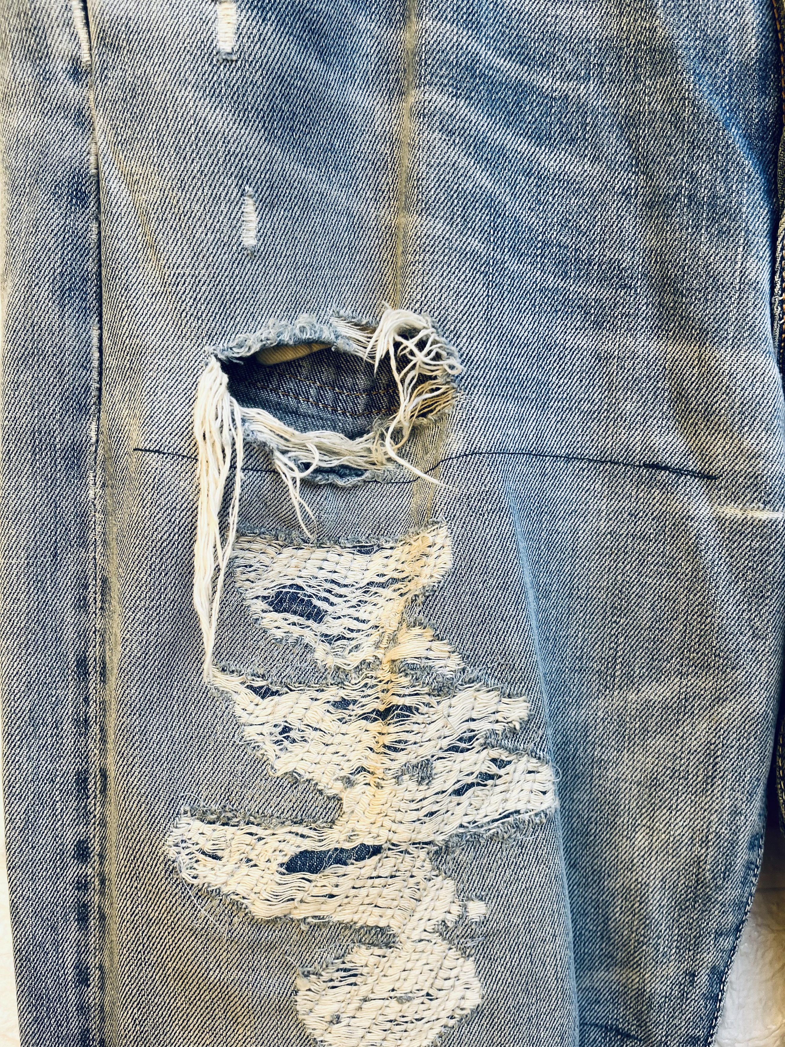 Levi's Vintage Clothing × Vintage Vintage Levis Big E Selvage Designed Fashion Style Size US 33 - 6 Thumbnail