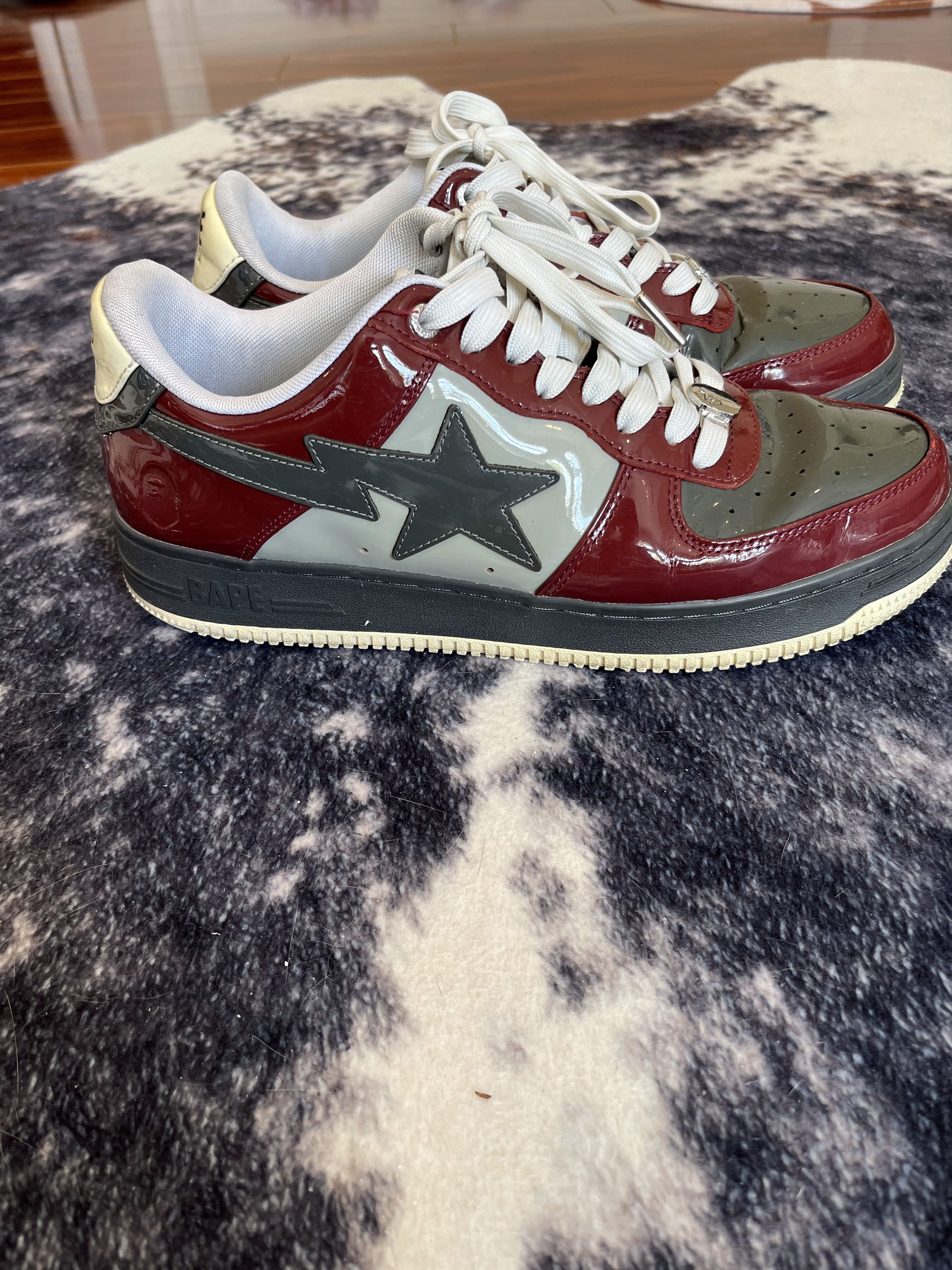 Bape A Bathing Ape Bapestas Grey x Red Size US 11 / EU 44 - 1 Thumbnail