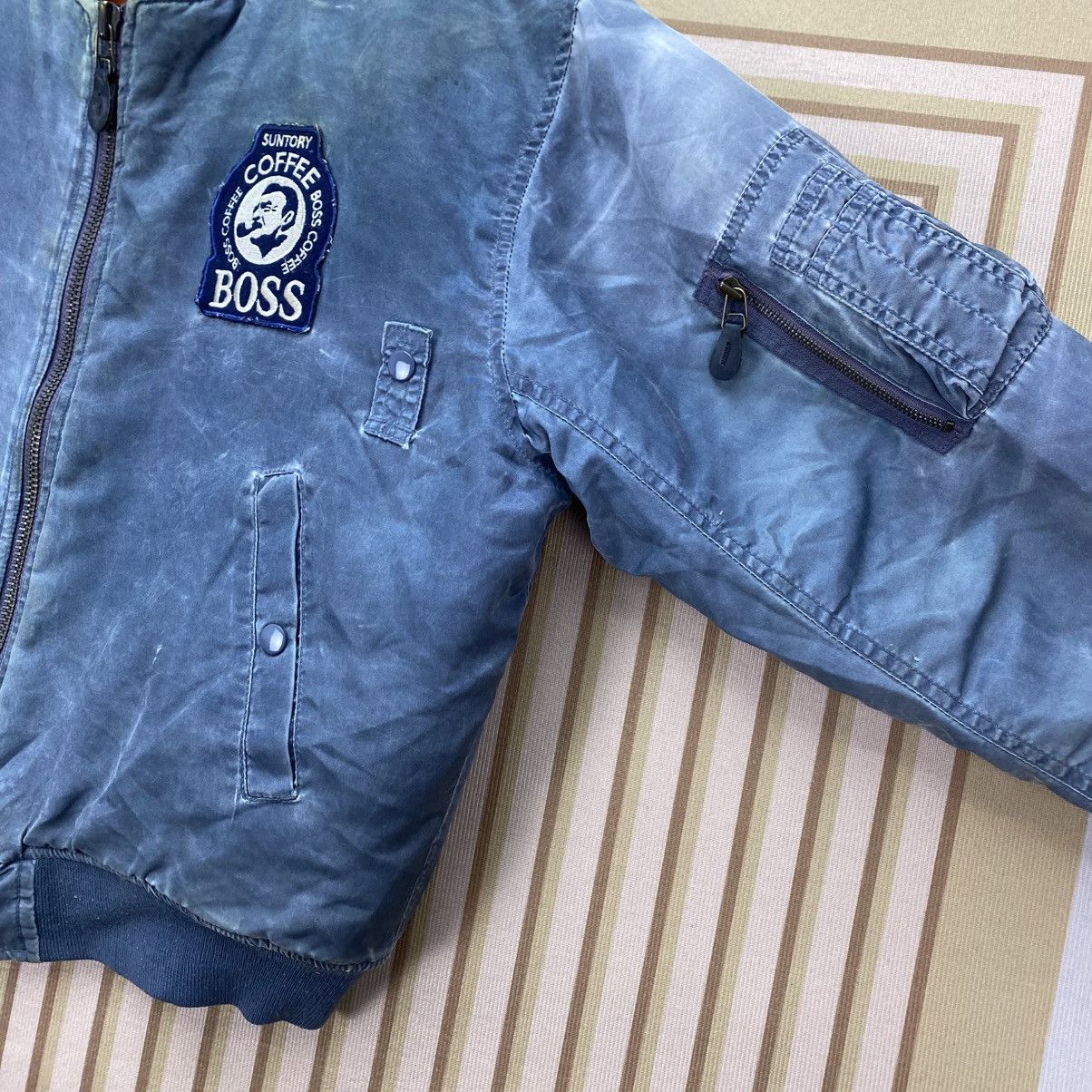 Japanese Brand 🫶 vintage 90s Suntory Coffee Boss MA-1 bomber jacket Size US M / EU 48-50 / 2 - 4 Thumbnail