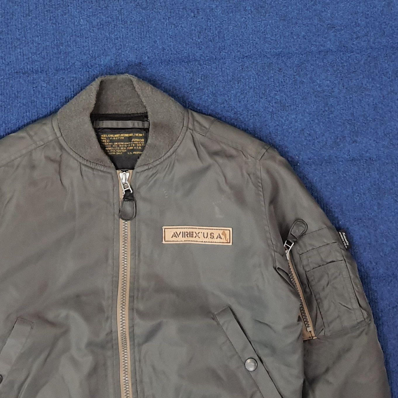 Avirex Vintage Avirex USA Military Bomber Jacket C256N5 Size US XXS / EU 40 - 4 Thumbnail